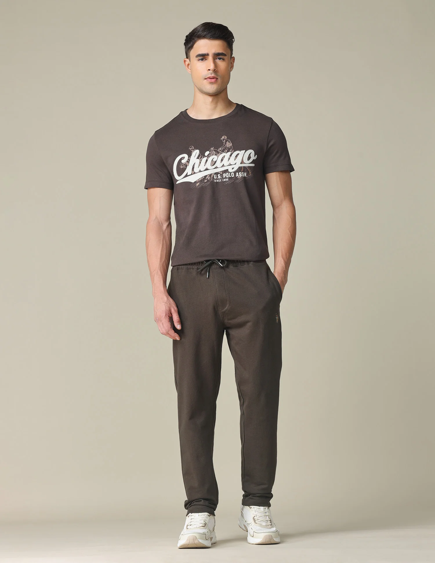Solid Regular Fit Track Pants - Image 3