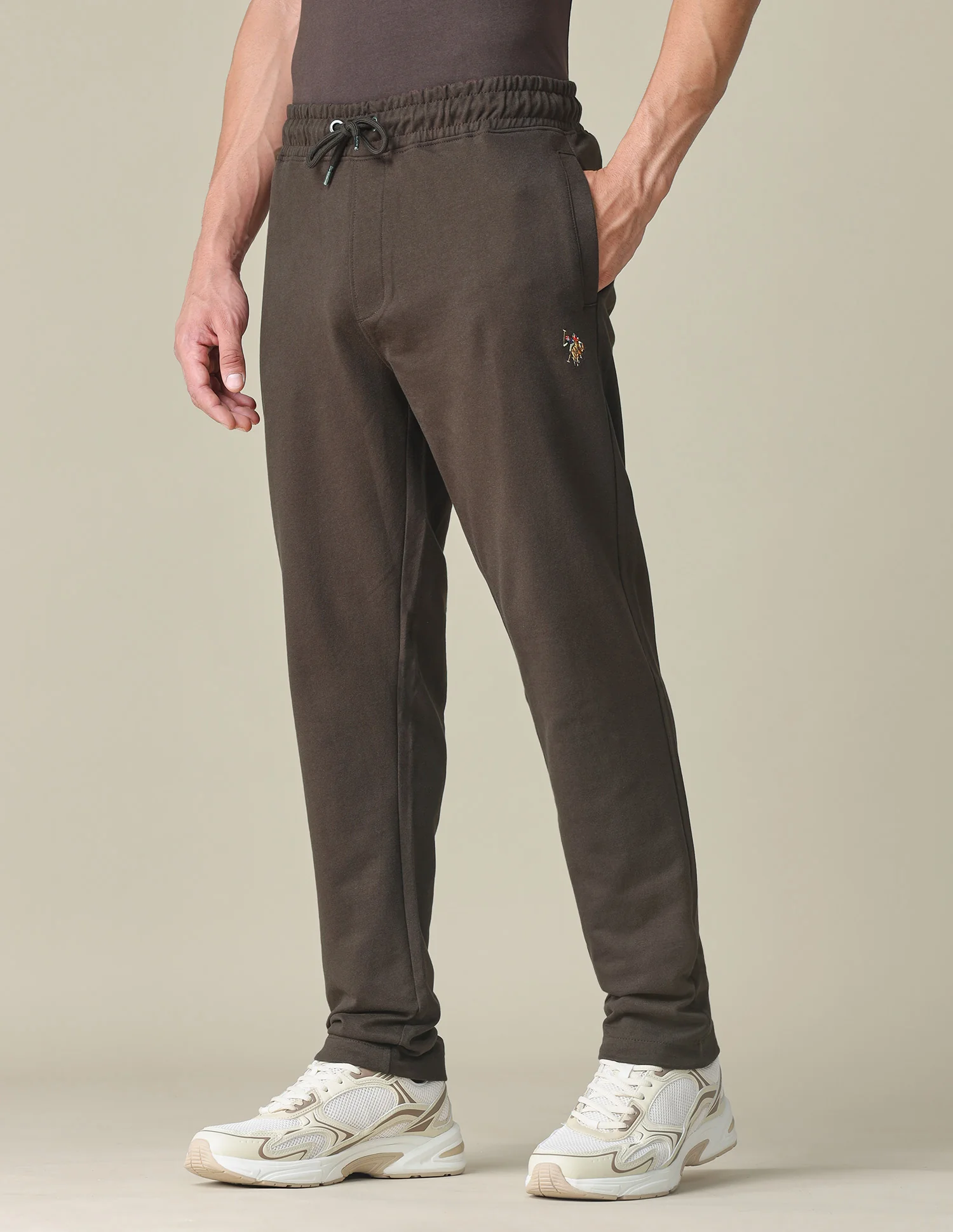 Solid Regular Fit Track Pants - Image 4