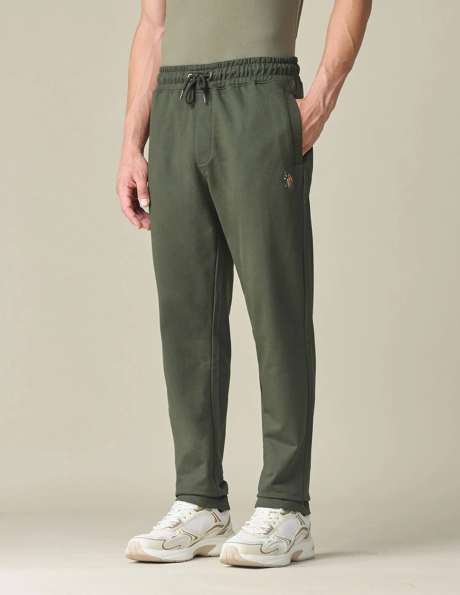 Solid Regular Fit Track Pants - Image 4