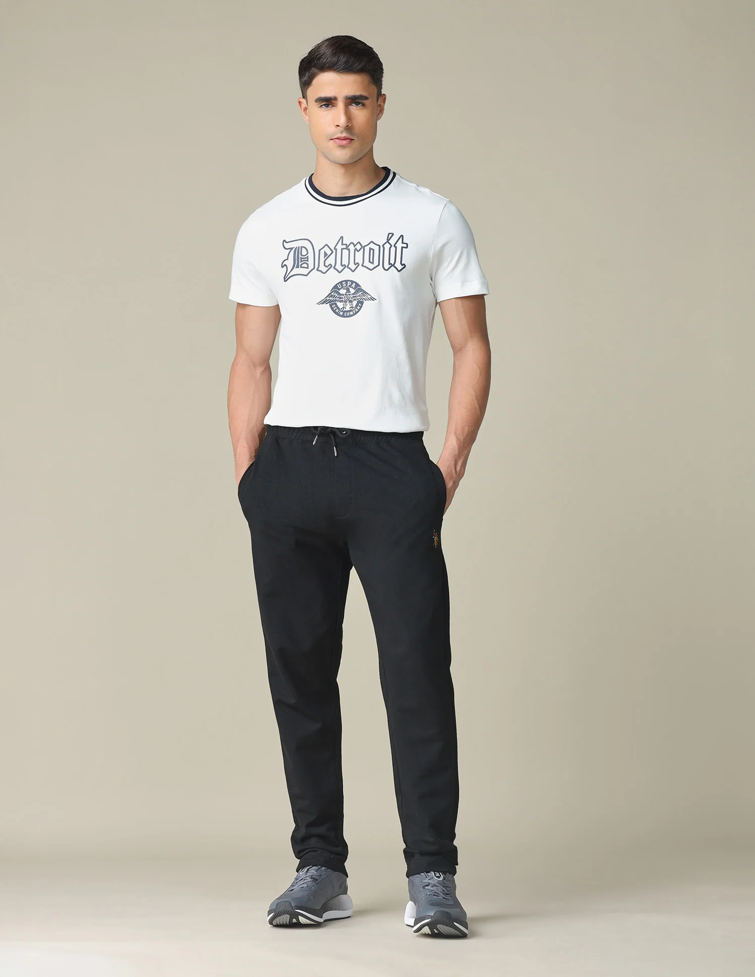 Solid Regular Fit Track Pants - Image 3