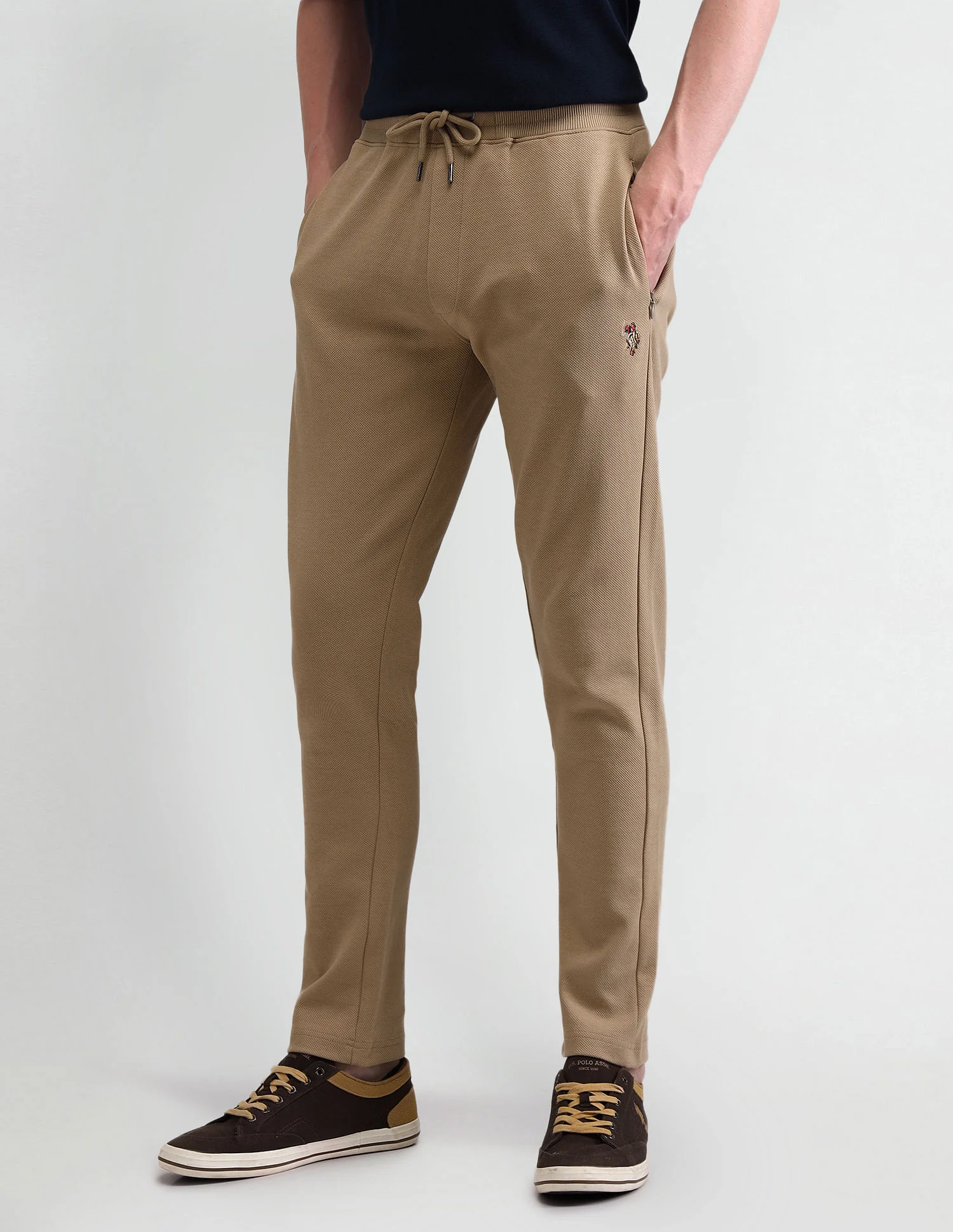 Solid Regular Fit Track Pants