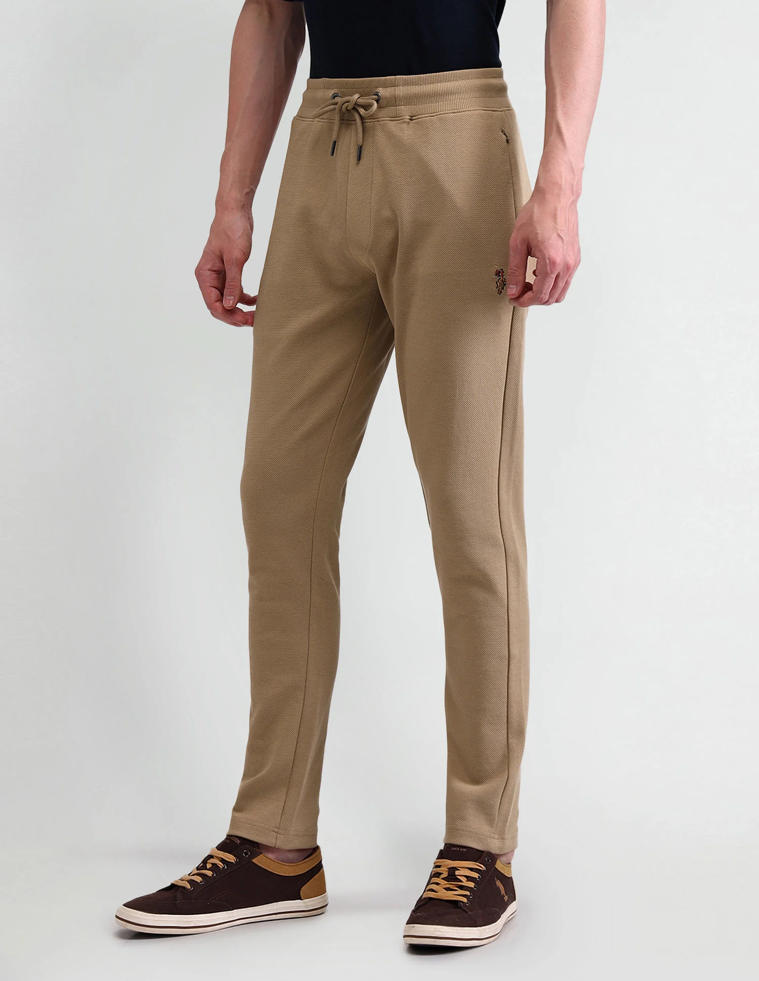 Solid Regular Fit Track Pants - Image 4