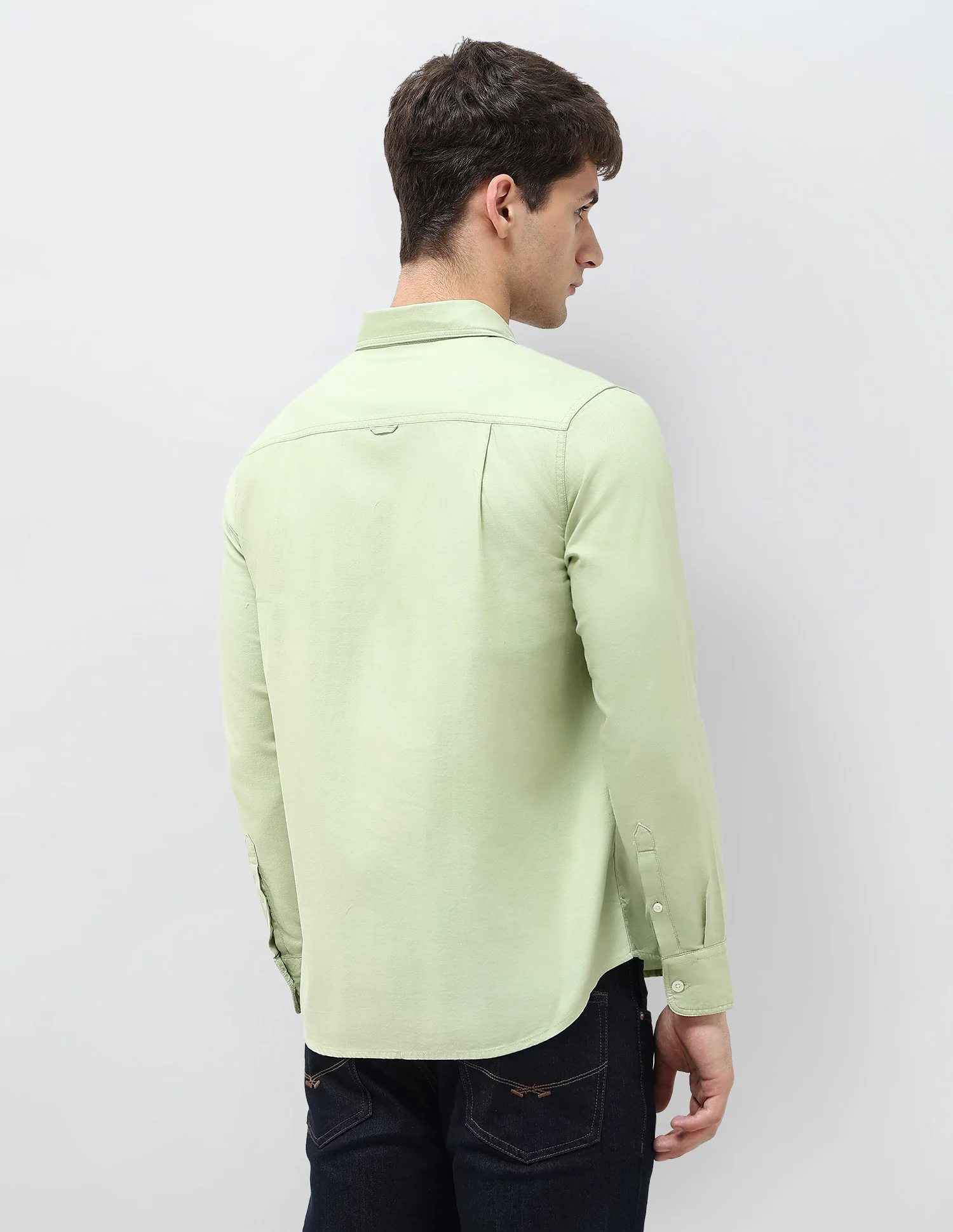 Solid Regular Fit Twill Shirt - Image 5