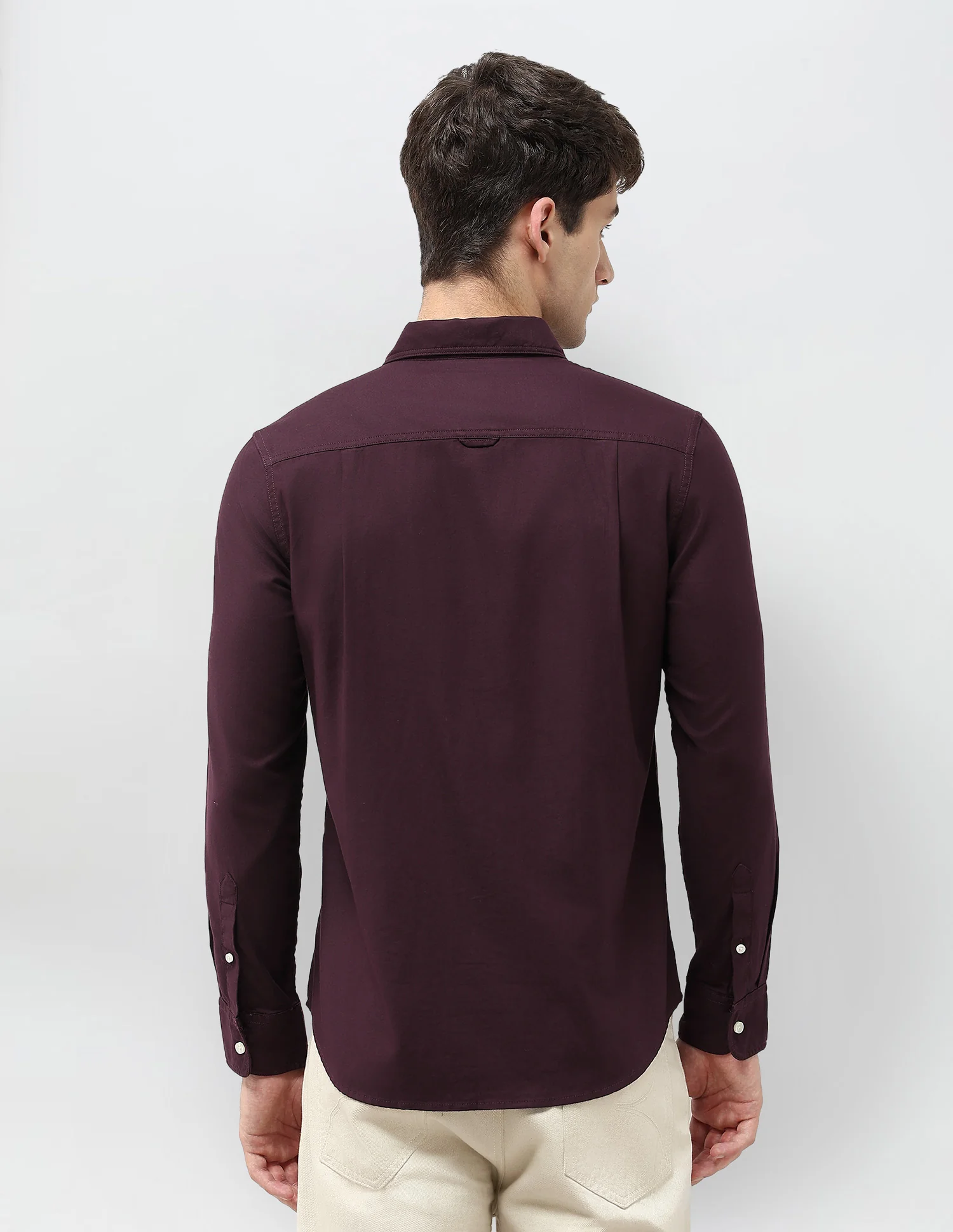 Solid Regular Fit Twill Shirt - Image 5