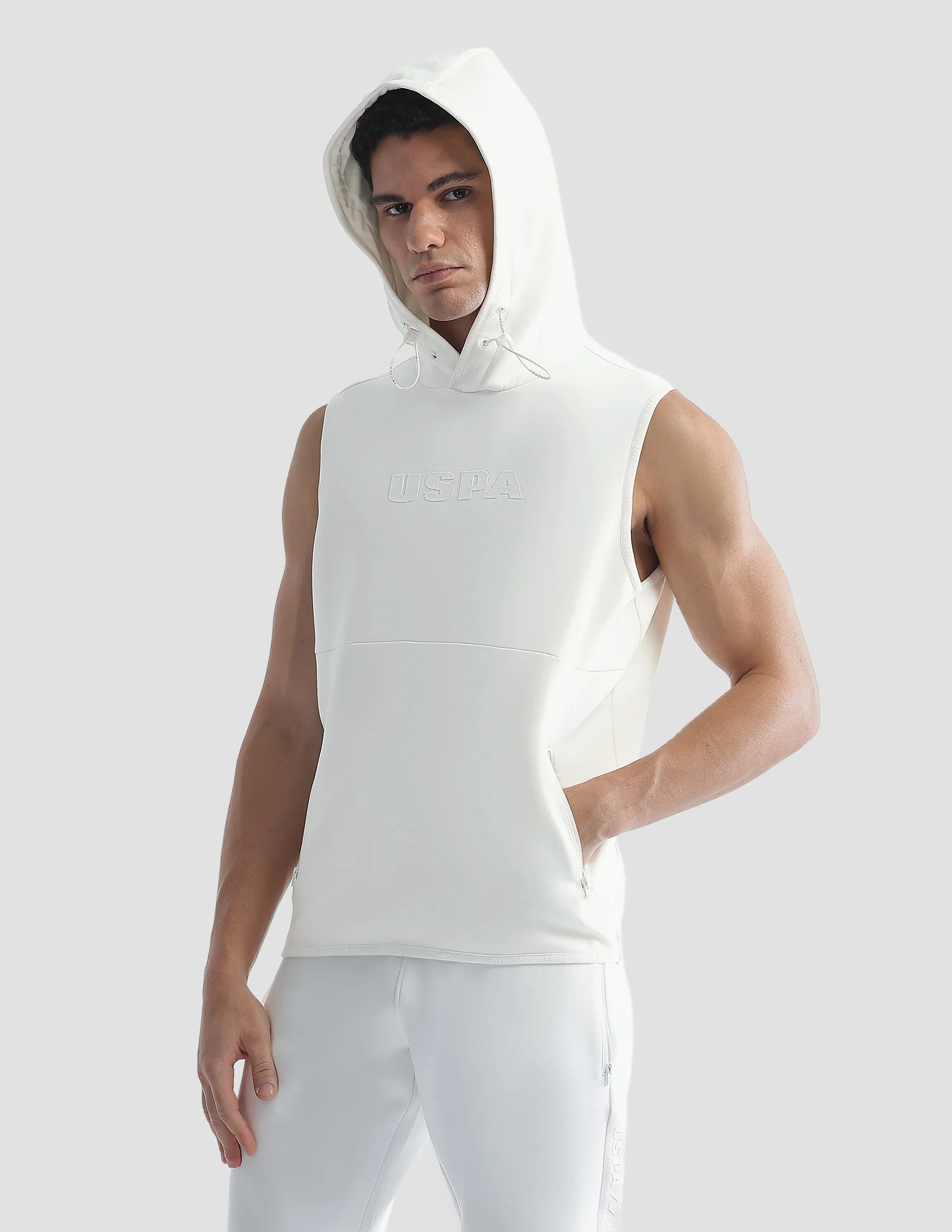 Solid Regular Fit Zipper Active Sweatshirt - Image 4