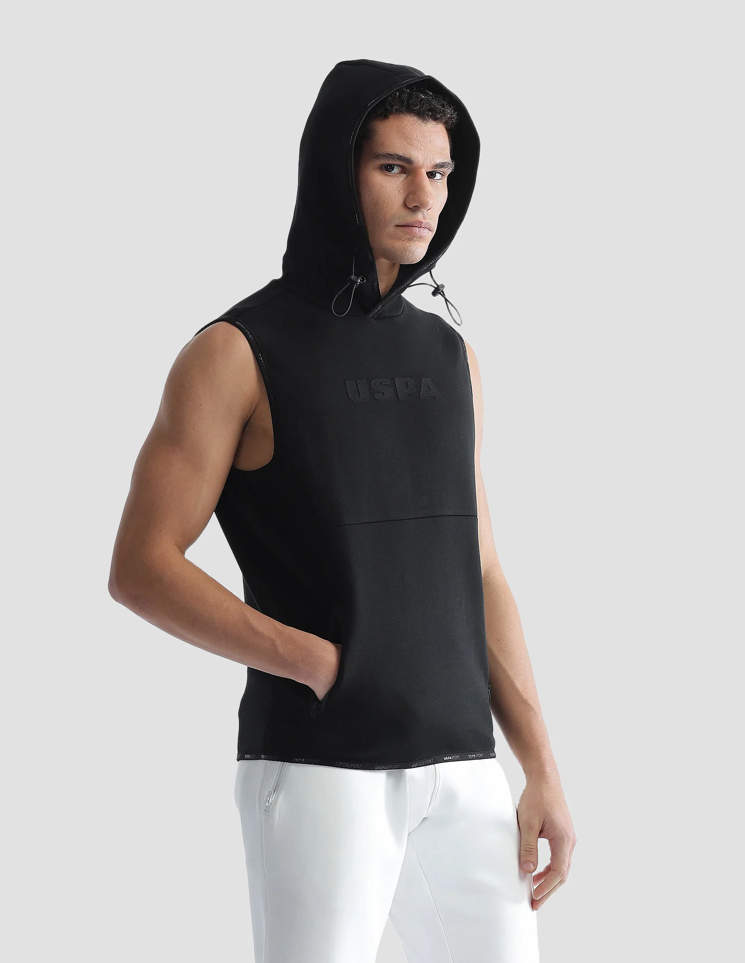 Solid Regular Fit Zipper Active Sweatshirt - Image 4
