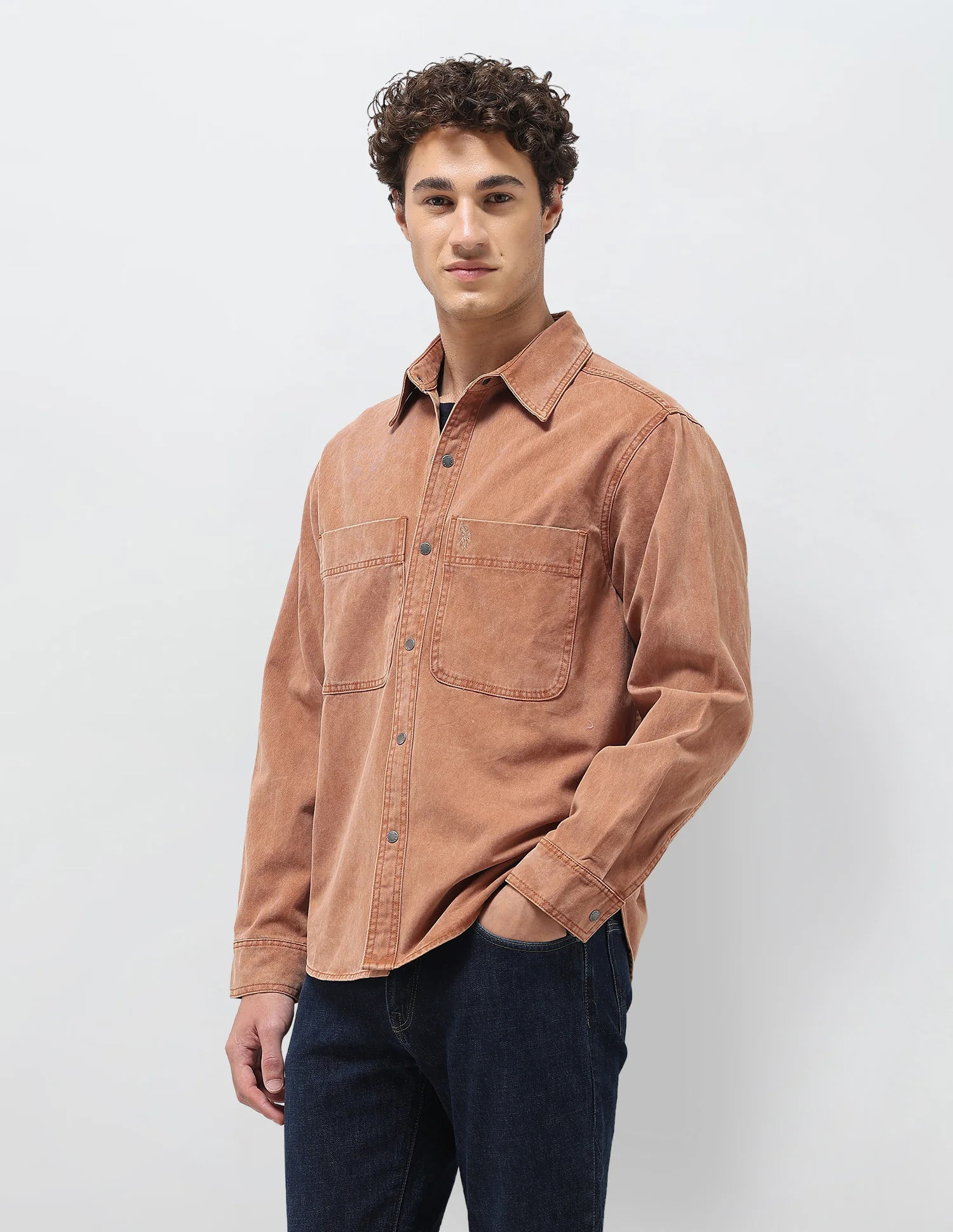 Solid Relaxed Fit Shirt - Image 4