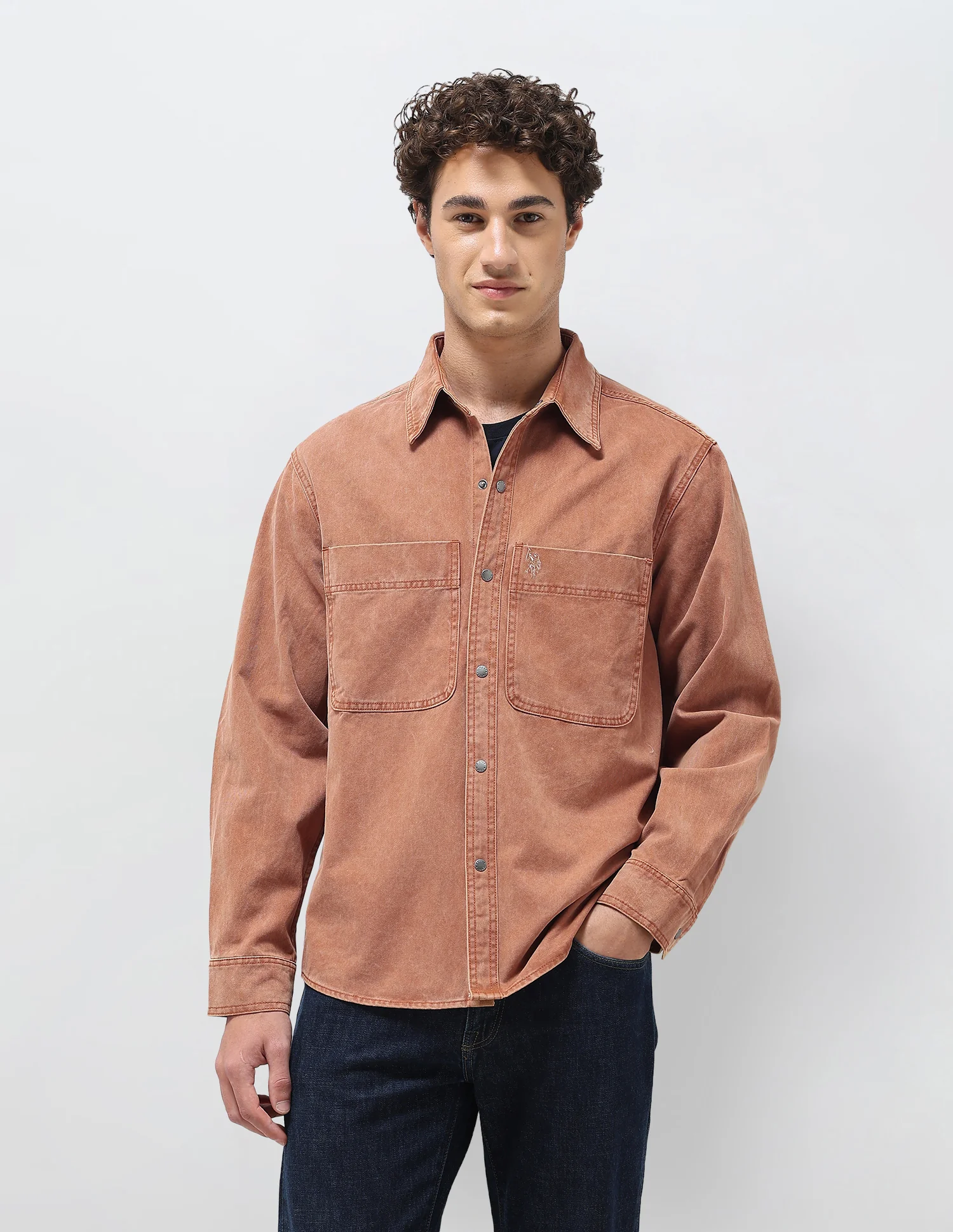 Solid Relaxed Fit Shirt - Image 6
