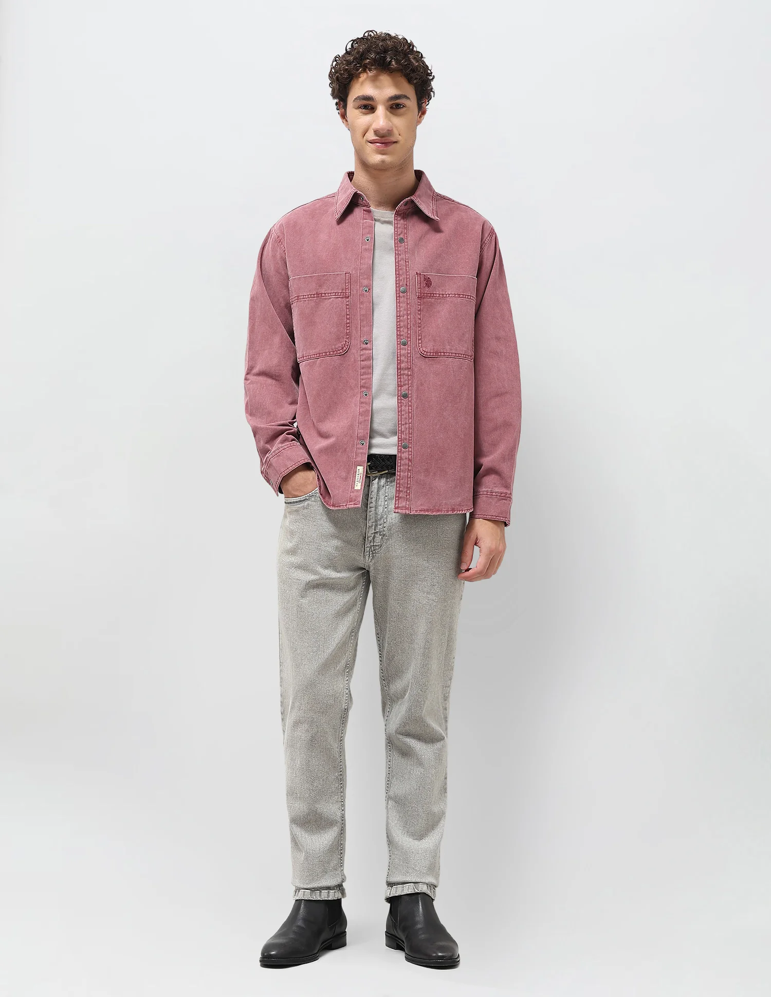 Solid Relaxed Fit Shirt - Image 3
