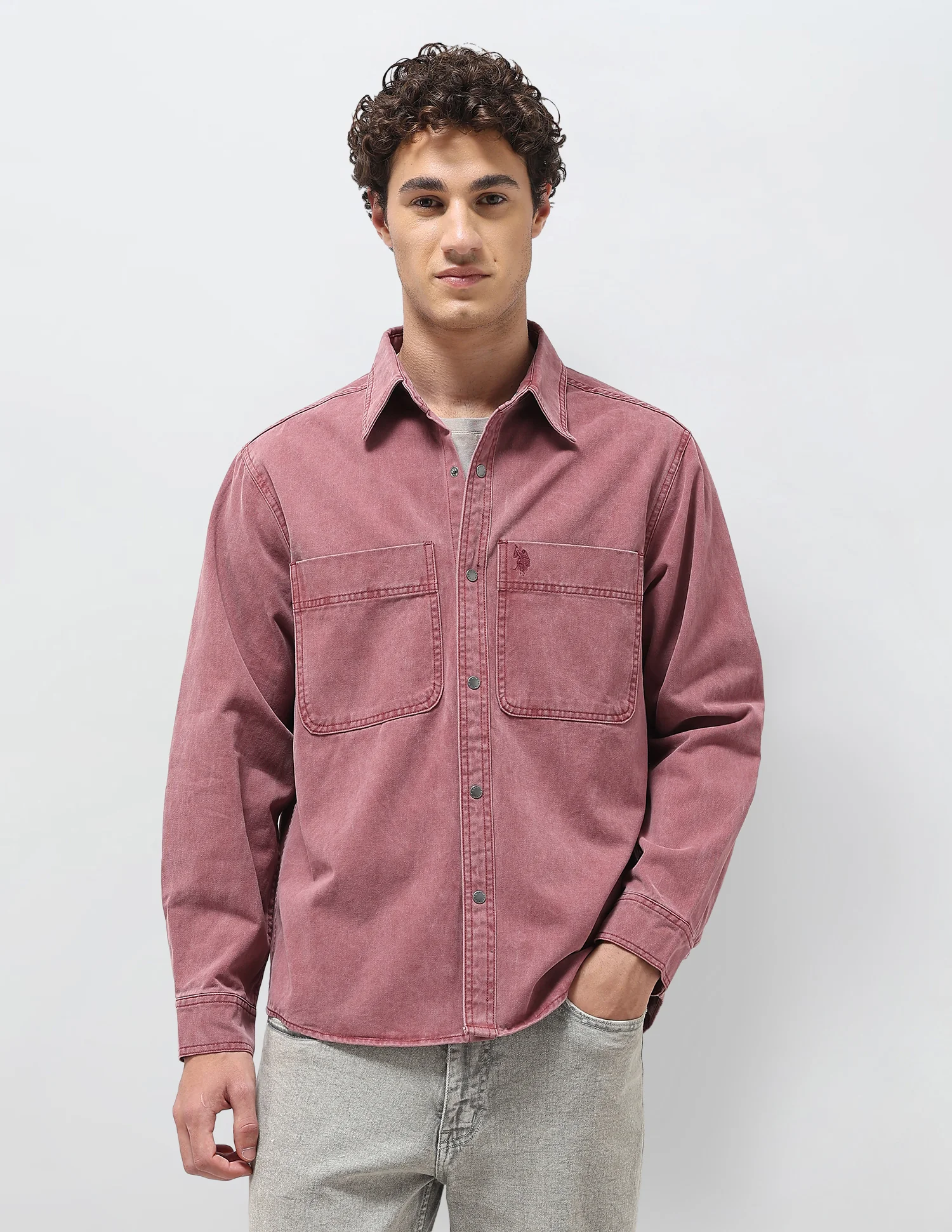Solid Relaxed Fit Shirt - Image 6