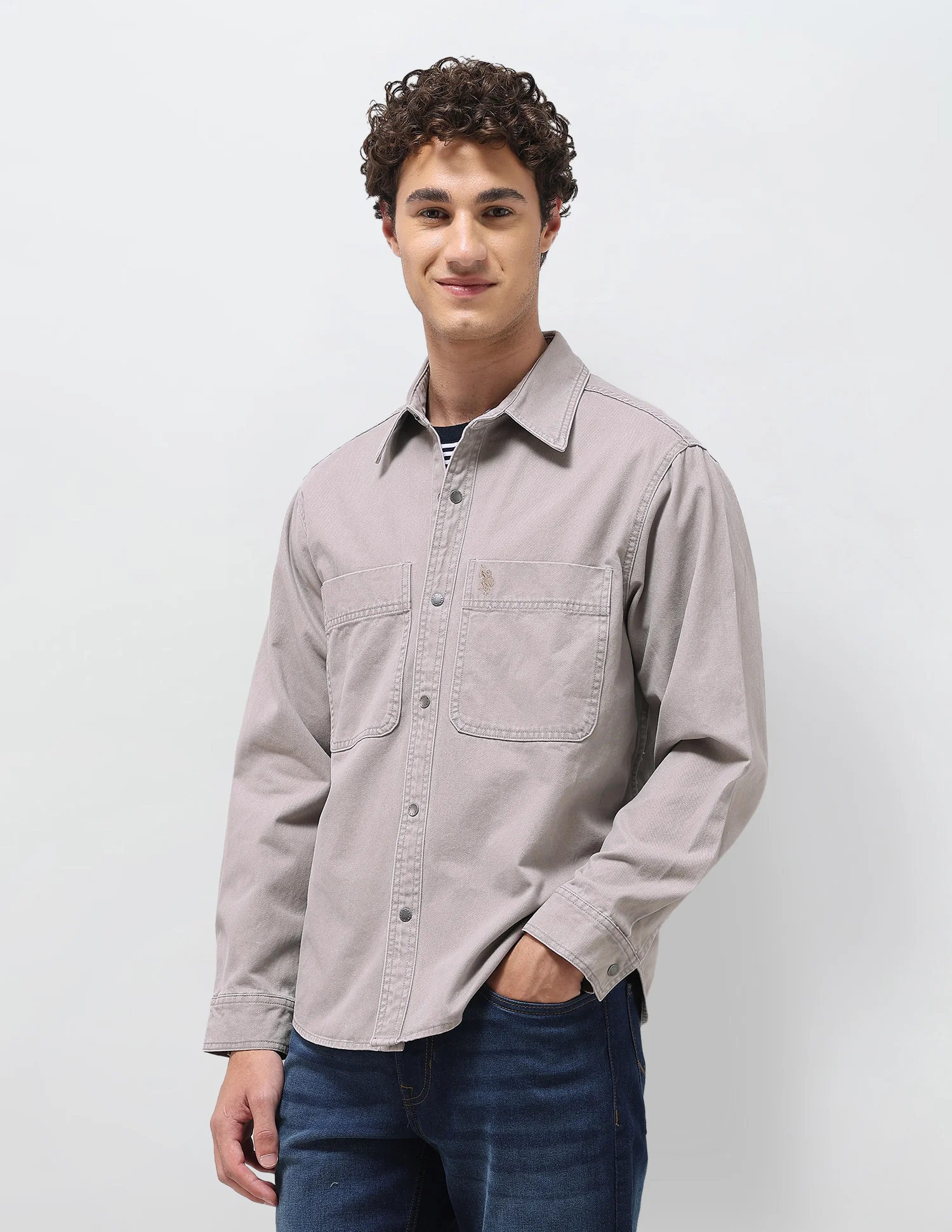 Solid Relaxed Fit Shirt - Image 4