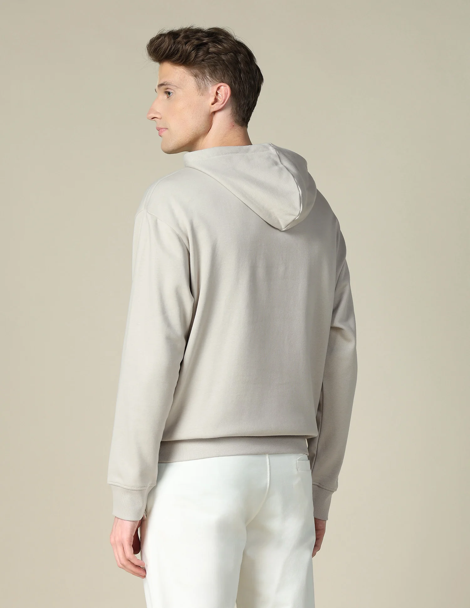 Solid Relaxed Fit Sweatshirt - Image 5