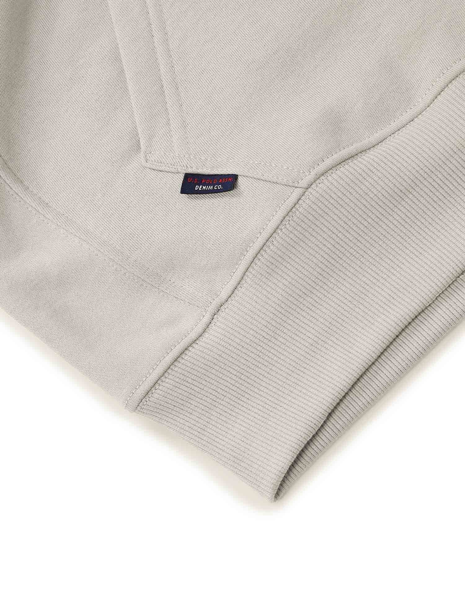 Solid Relaxed Fit Sweatshirt - Image 9