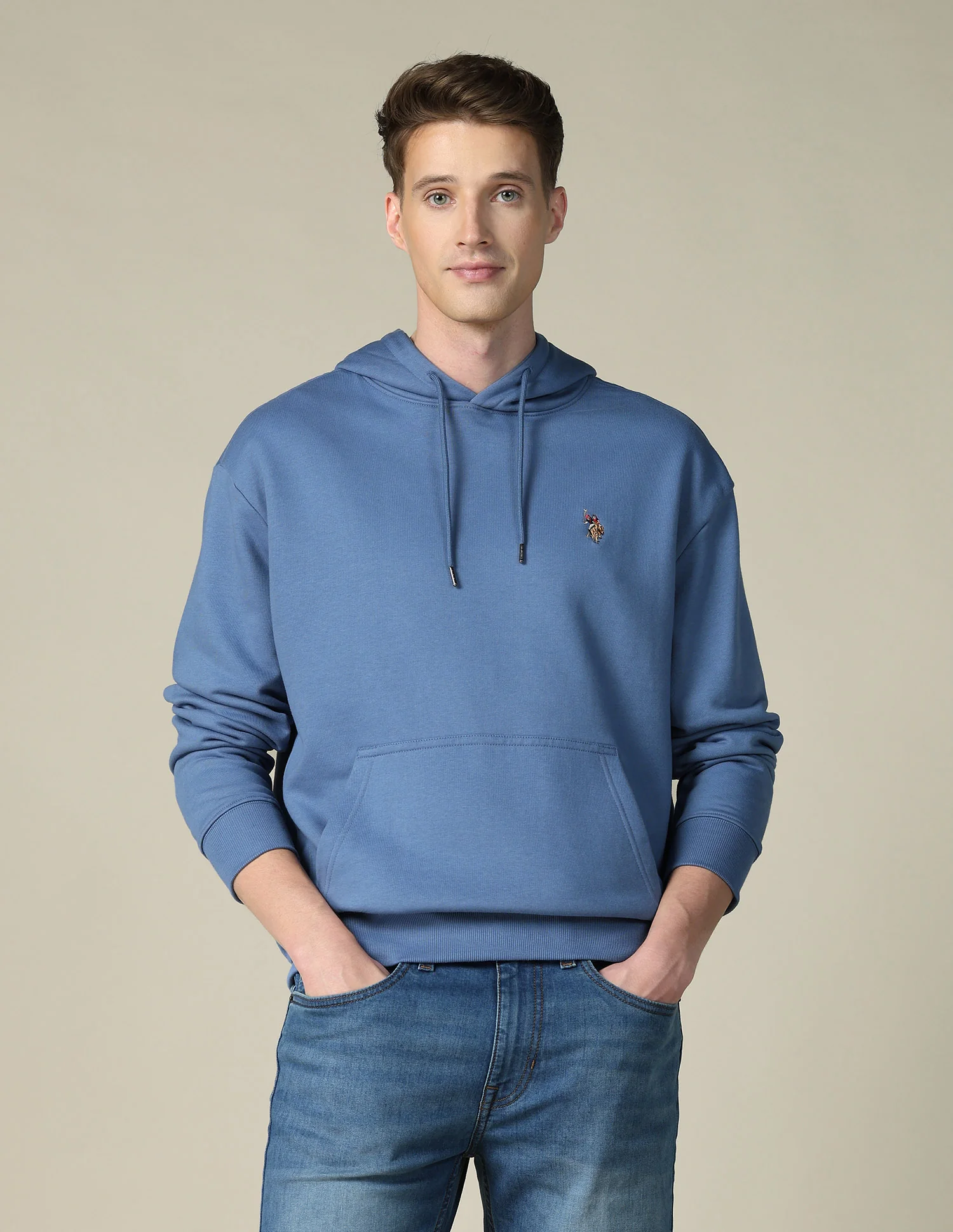 Solid Relaxed Fit Sweatshirt