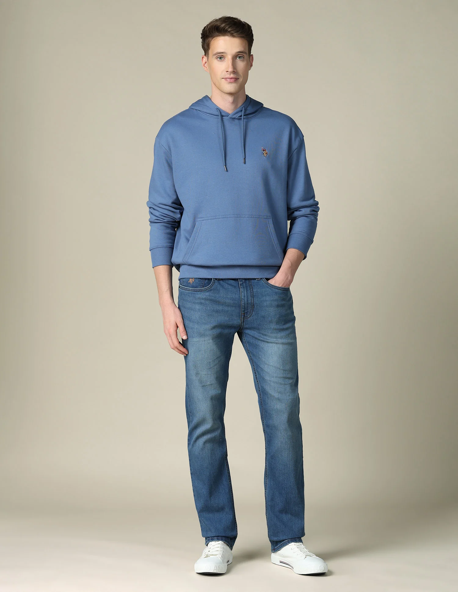 Solid Relaxed Fit Sweatshirt - Image 3