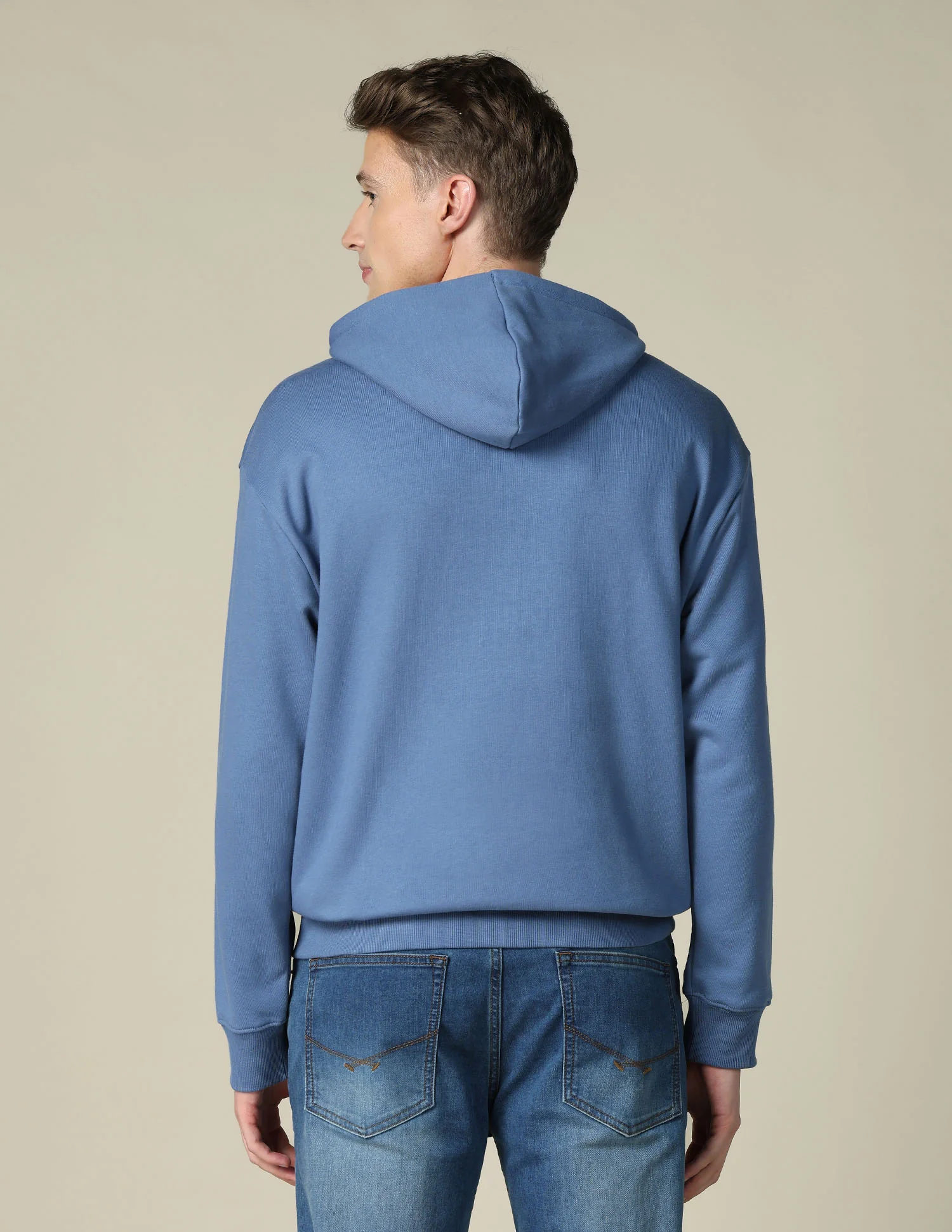Solid Relaxed Fit Sweatshirt - Image 5