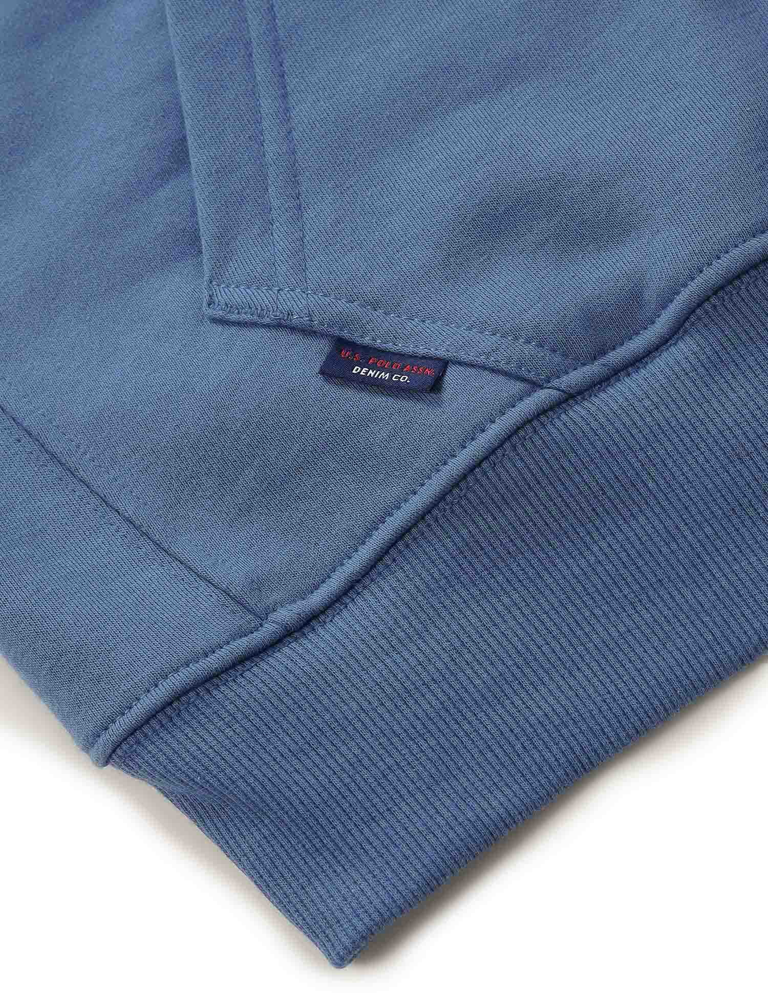 Solid Relaxed Fit Sweatshirt - Image 9