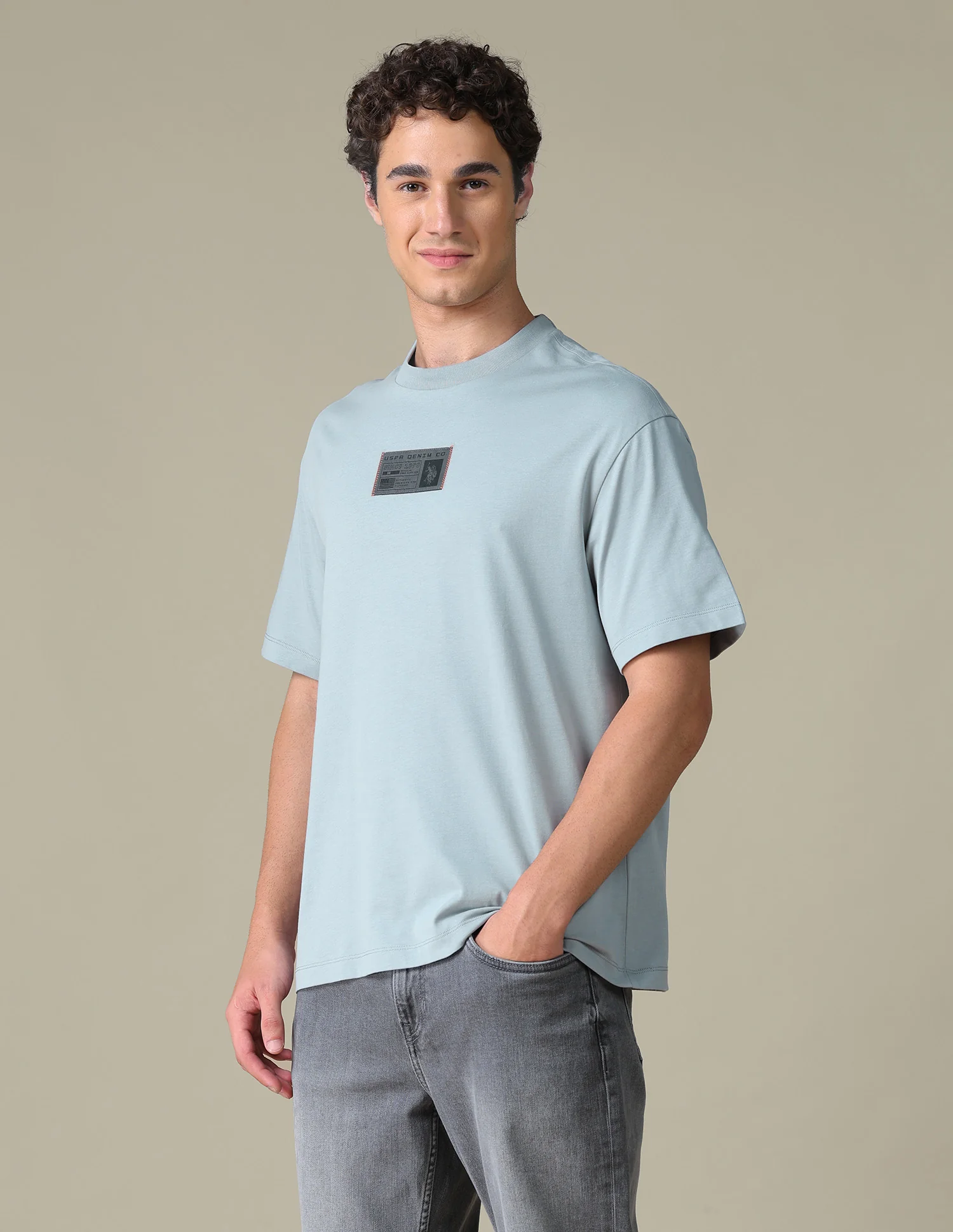 Solid Relaxed Fit T-Shirt - Image 4