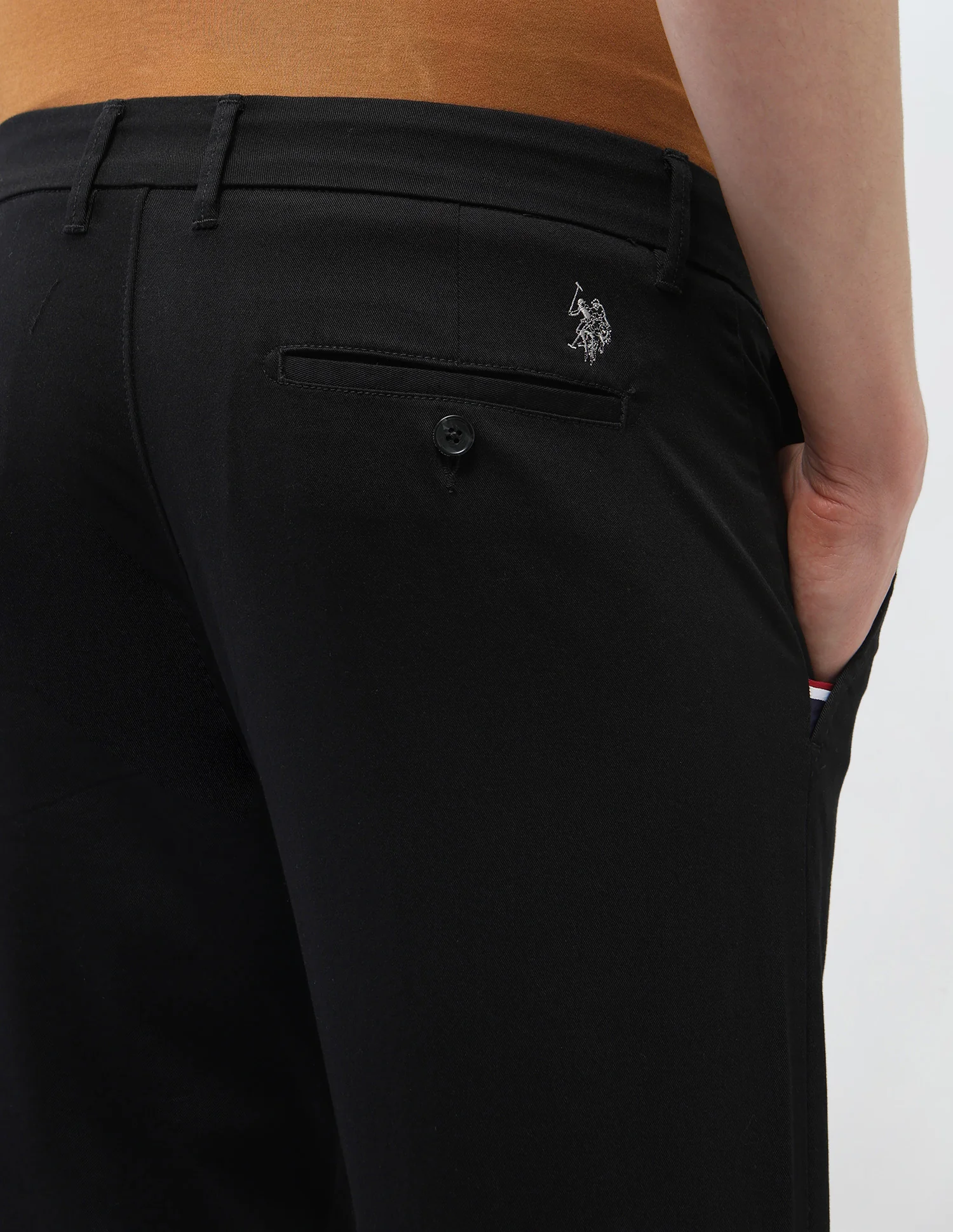 Solid Riley Straight Fit Trousers - Image 8
