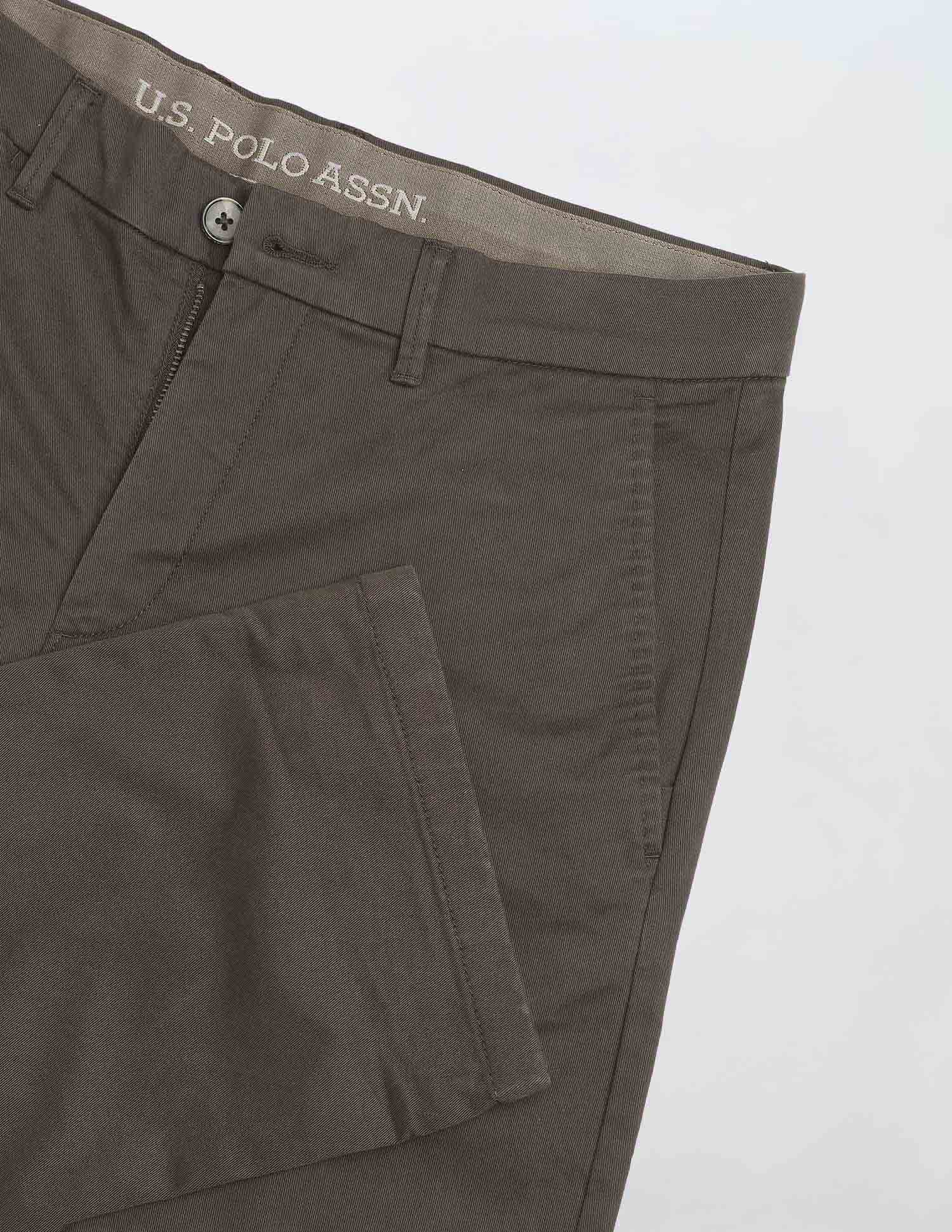 Solid Riley Straight Fit Trousers - Image 9