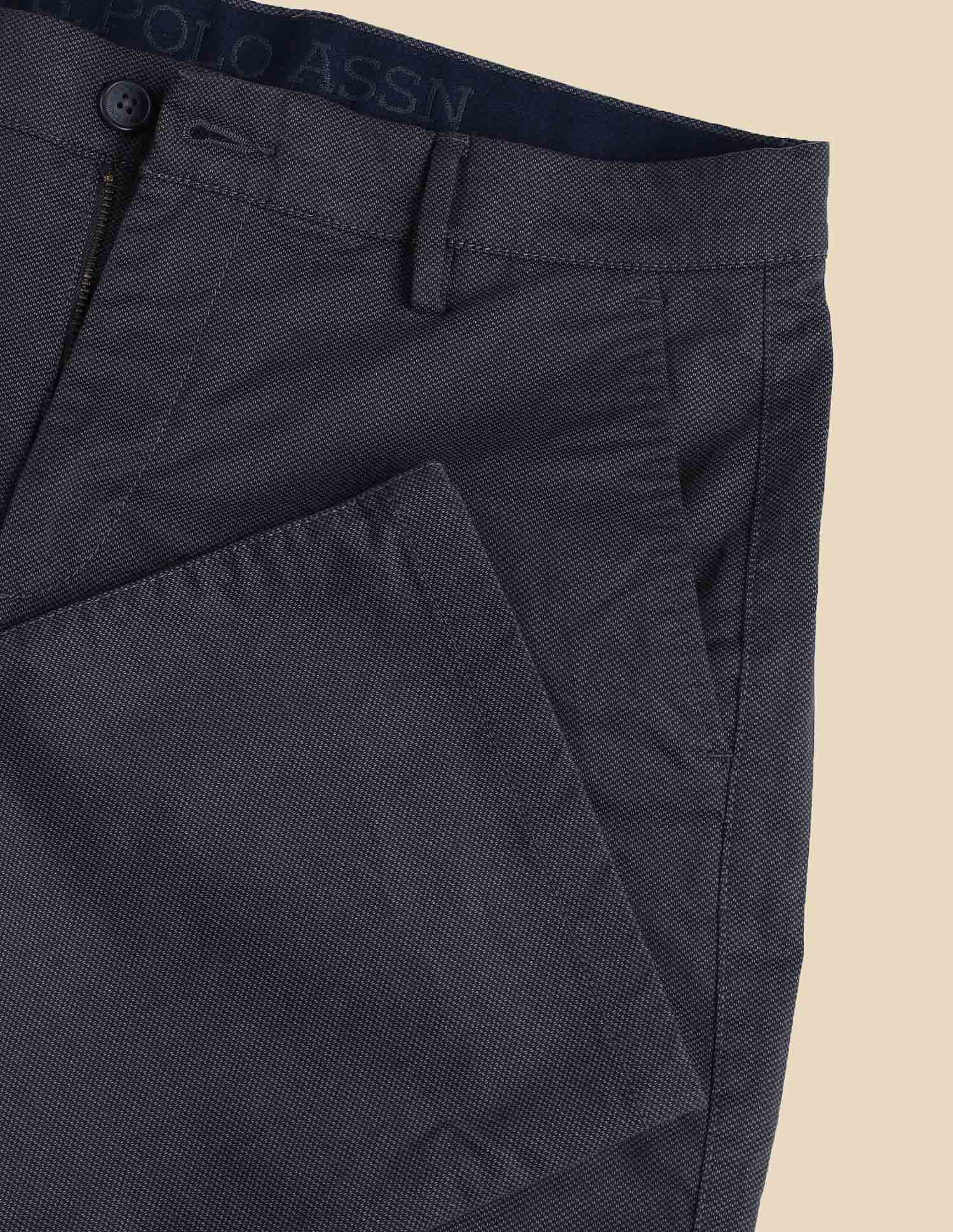 Solid Riley Straight Fit Trousers - Image 9