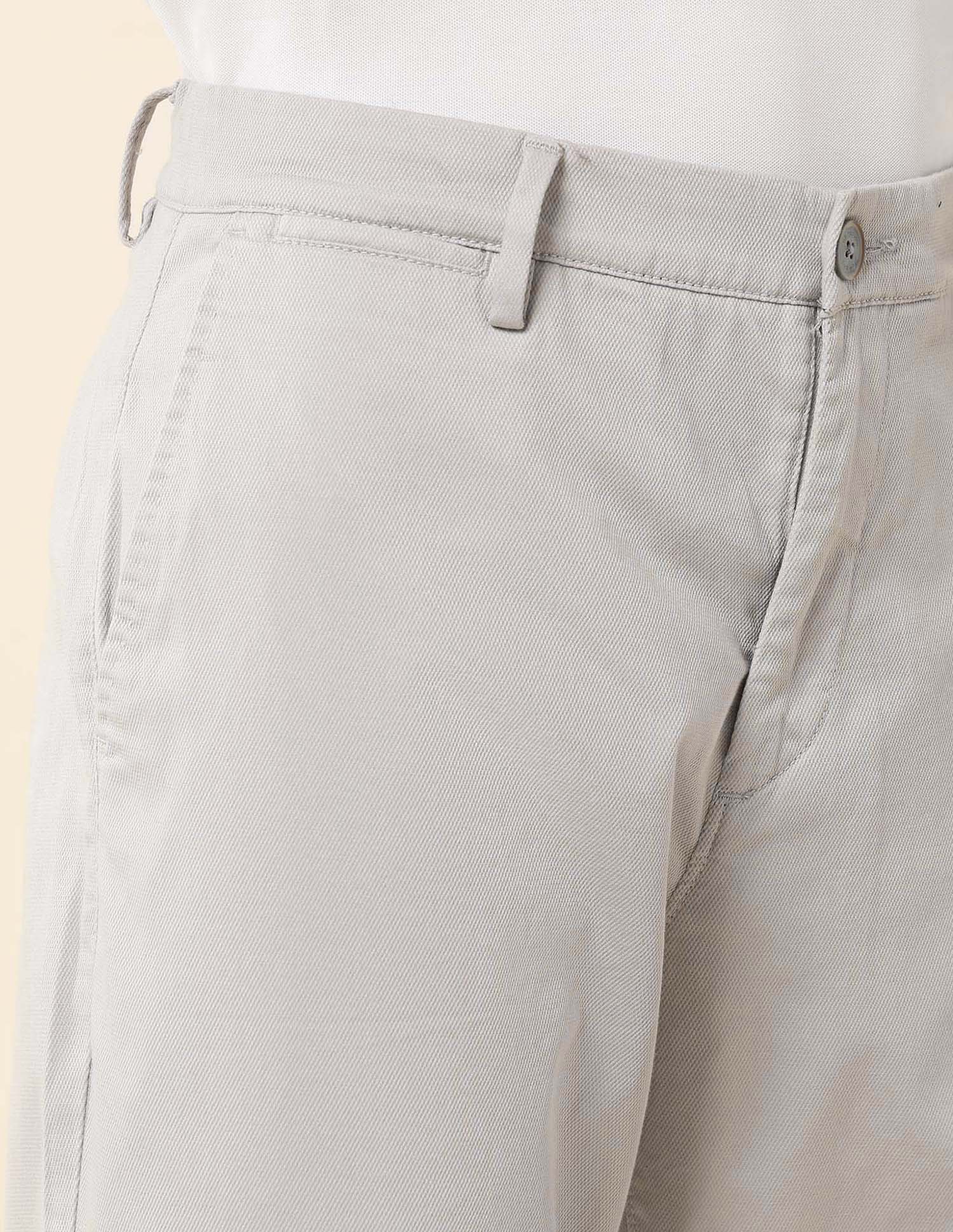 Solid Riley Straight Fit Twill Trousers - Image 7
