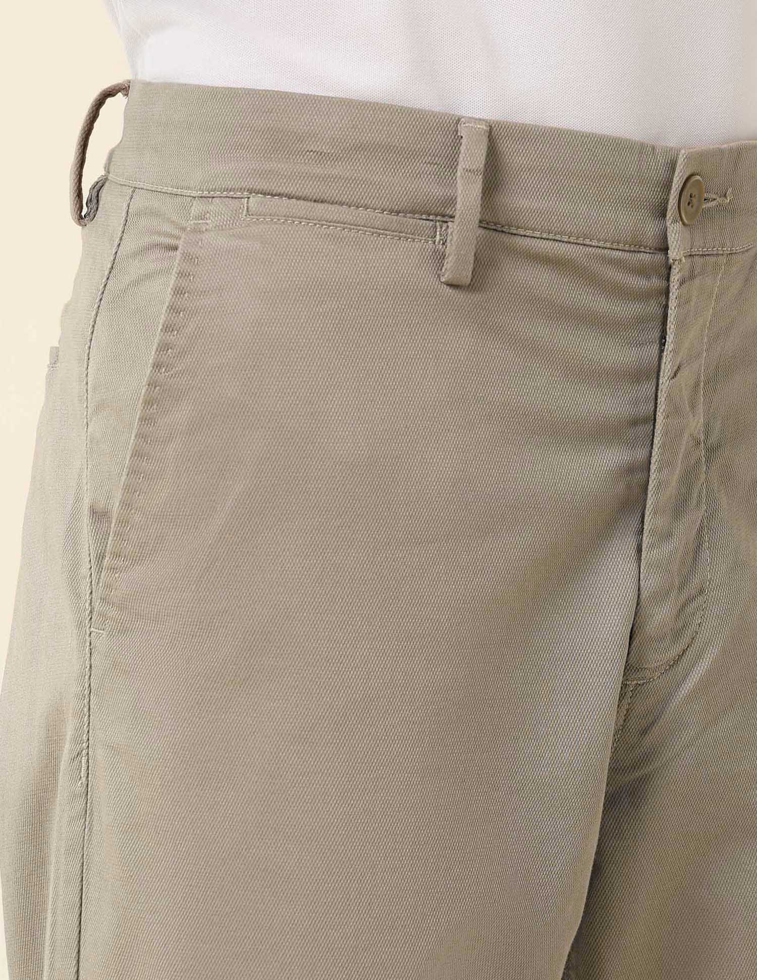 Solid Riley Straight Fit Twill Trousers - Image 7