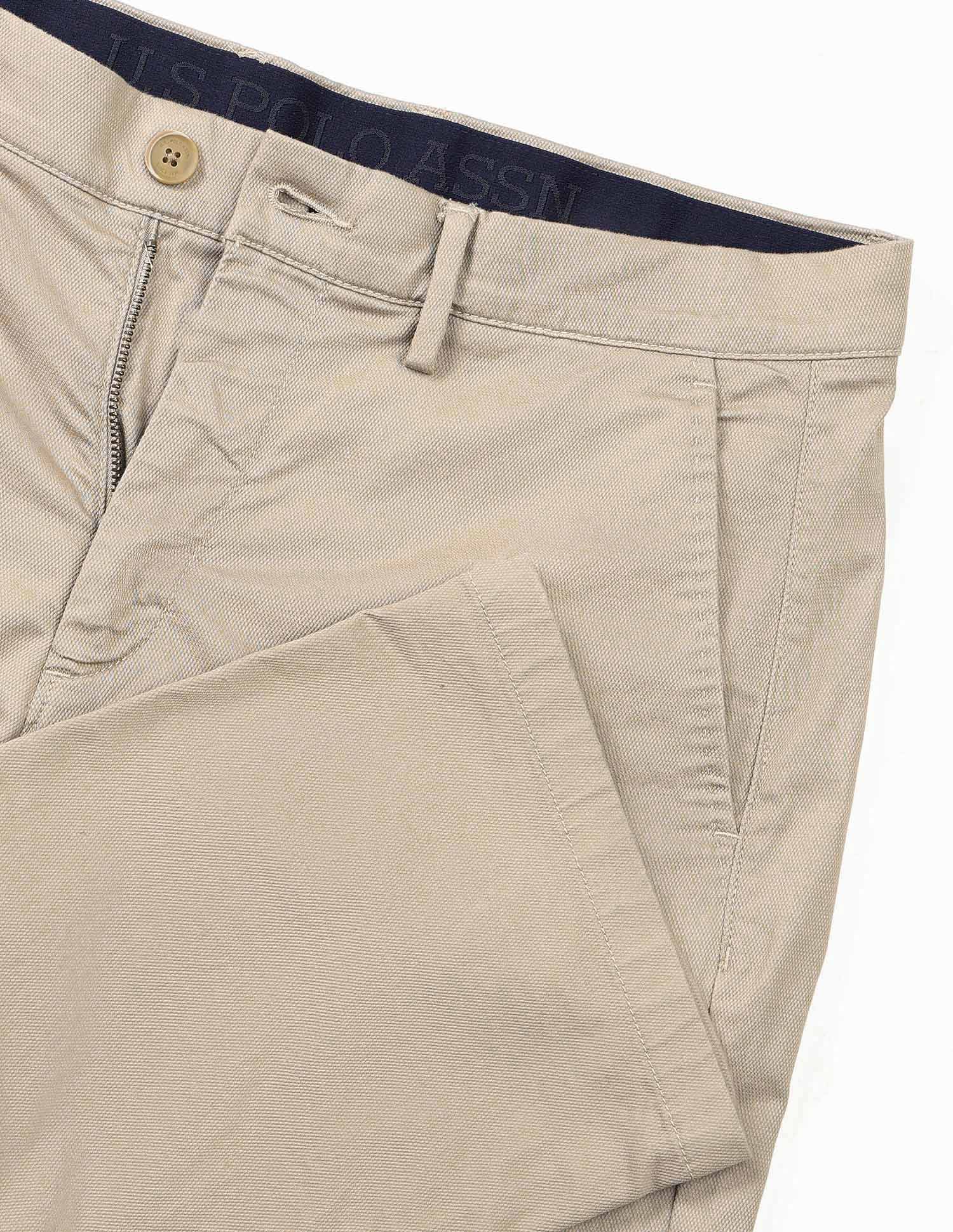 Solid Riley Straight Fit Twill Trousers - Image 9