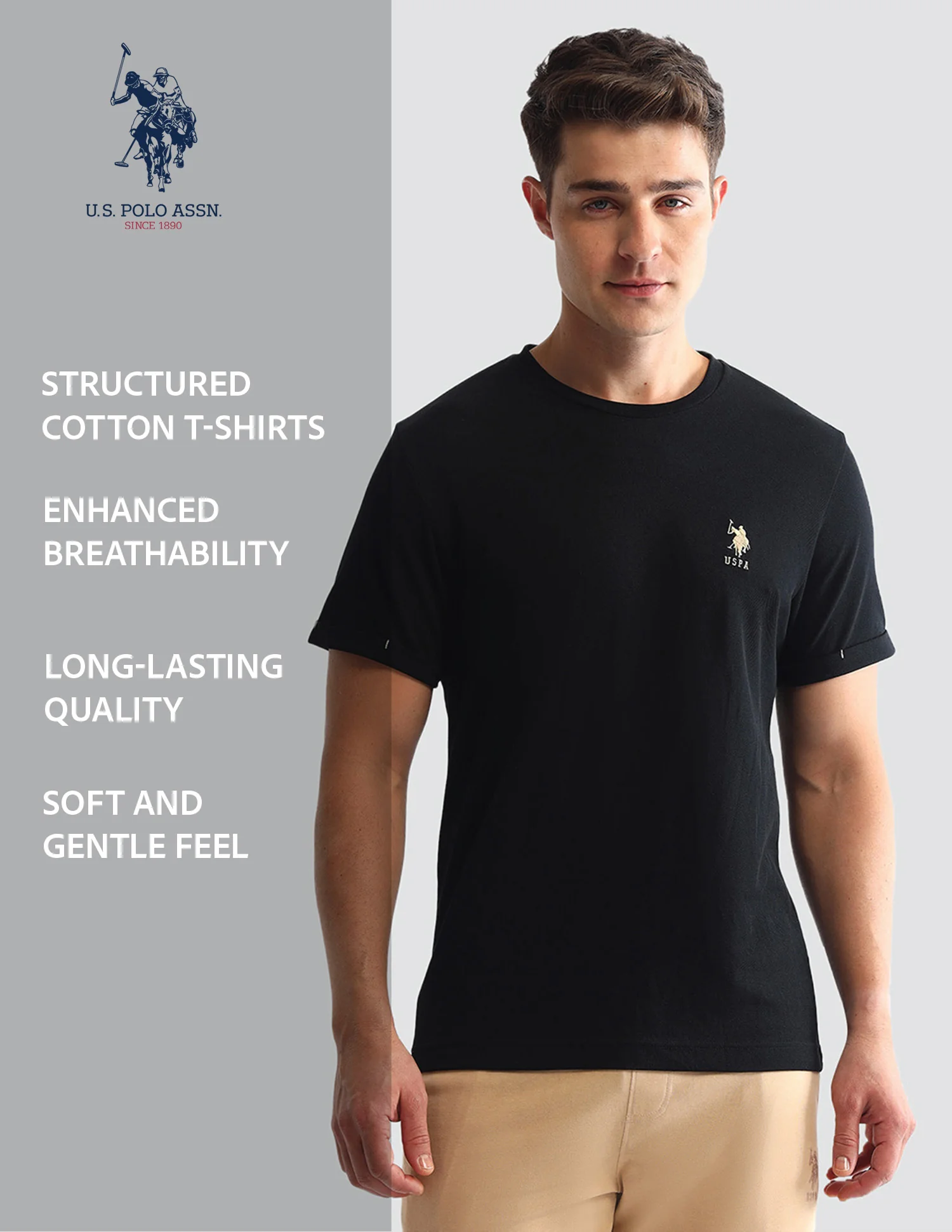 Solid Round Neck Loungewear T-Shirt - Image 9