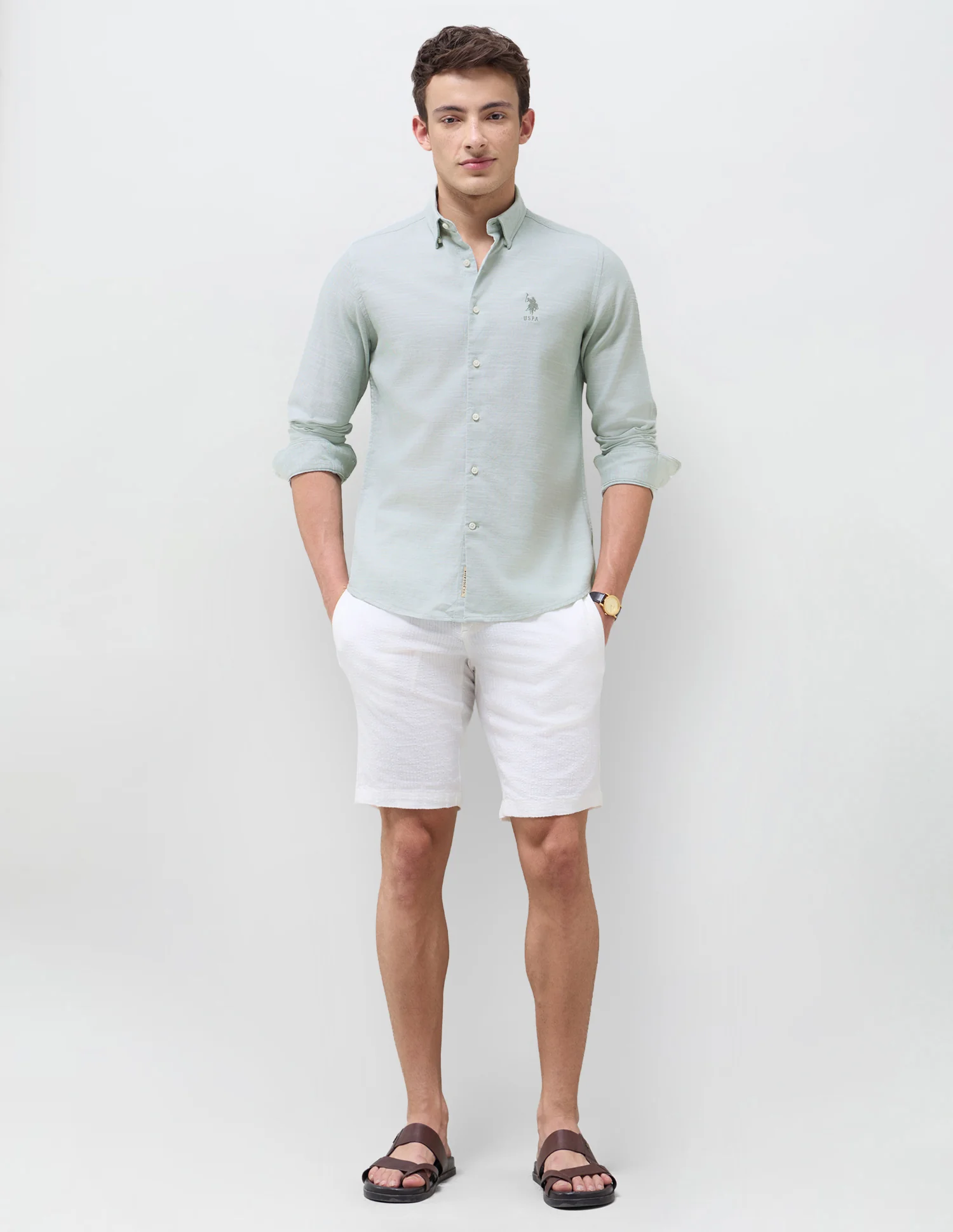 Solid Seersucker Shirt - Image 3