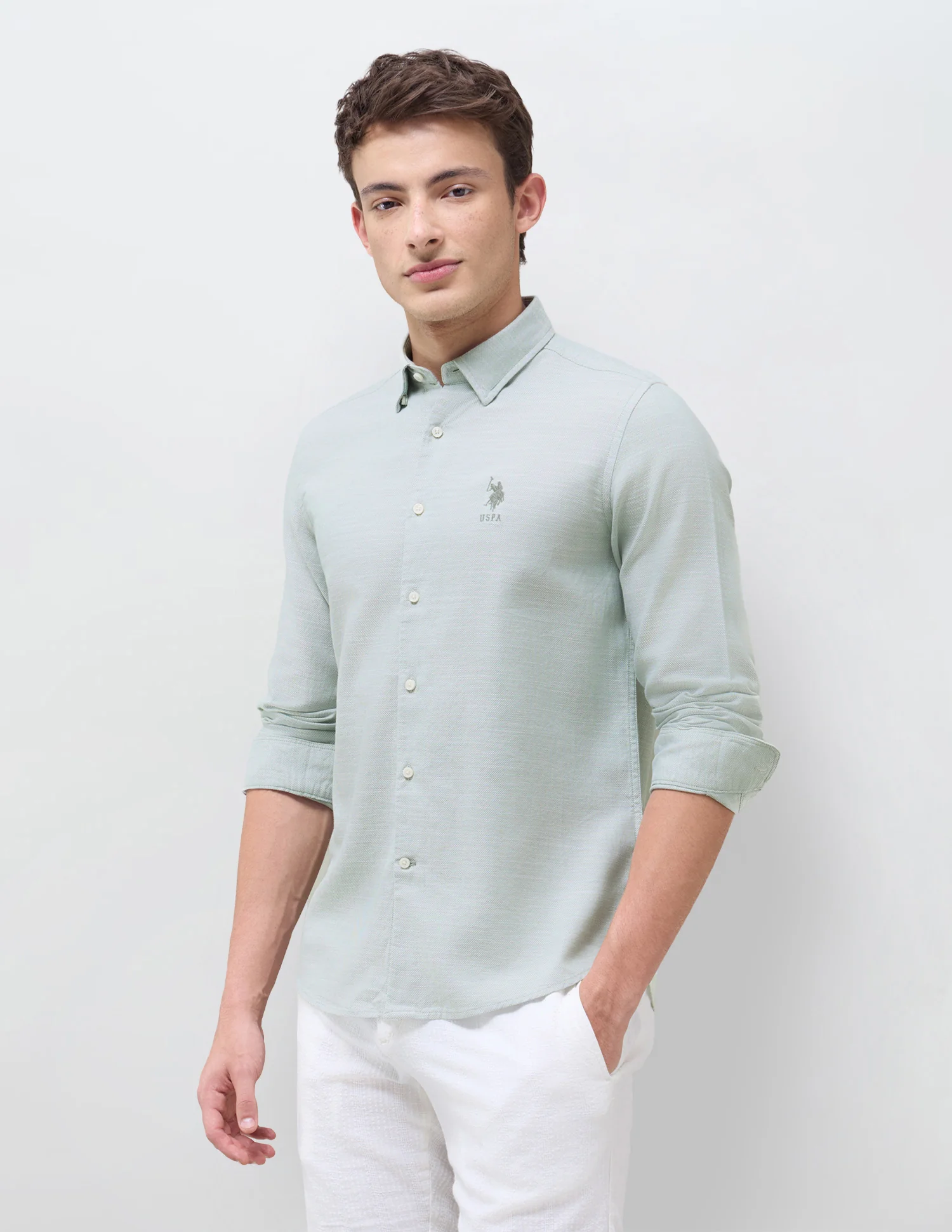 Solid Seersucker Shirt - Image 4