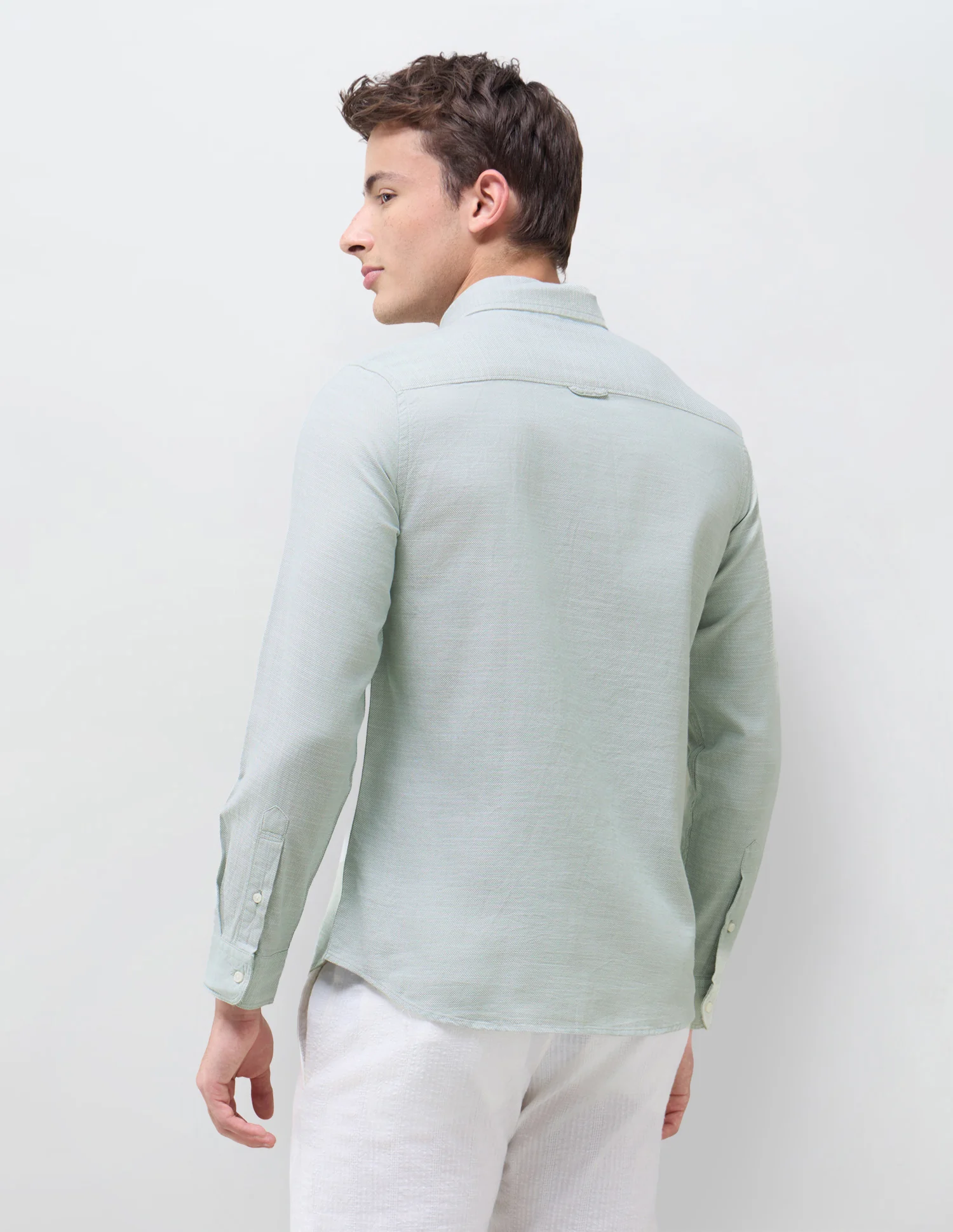 Solid Seersucker Shirt - Image 5