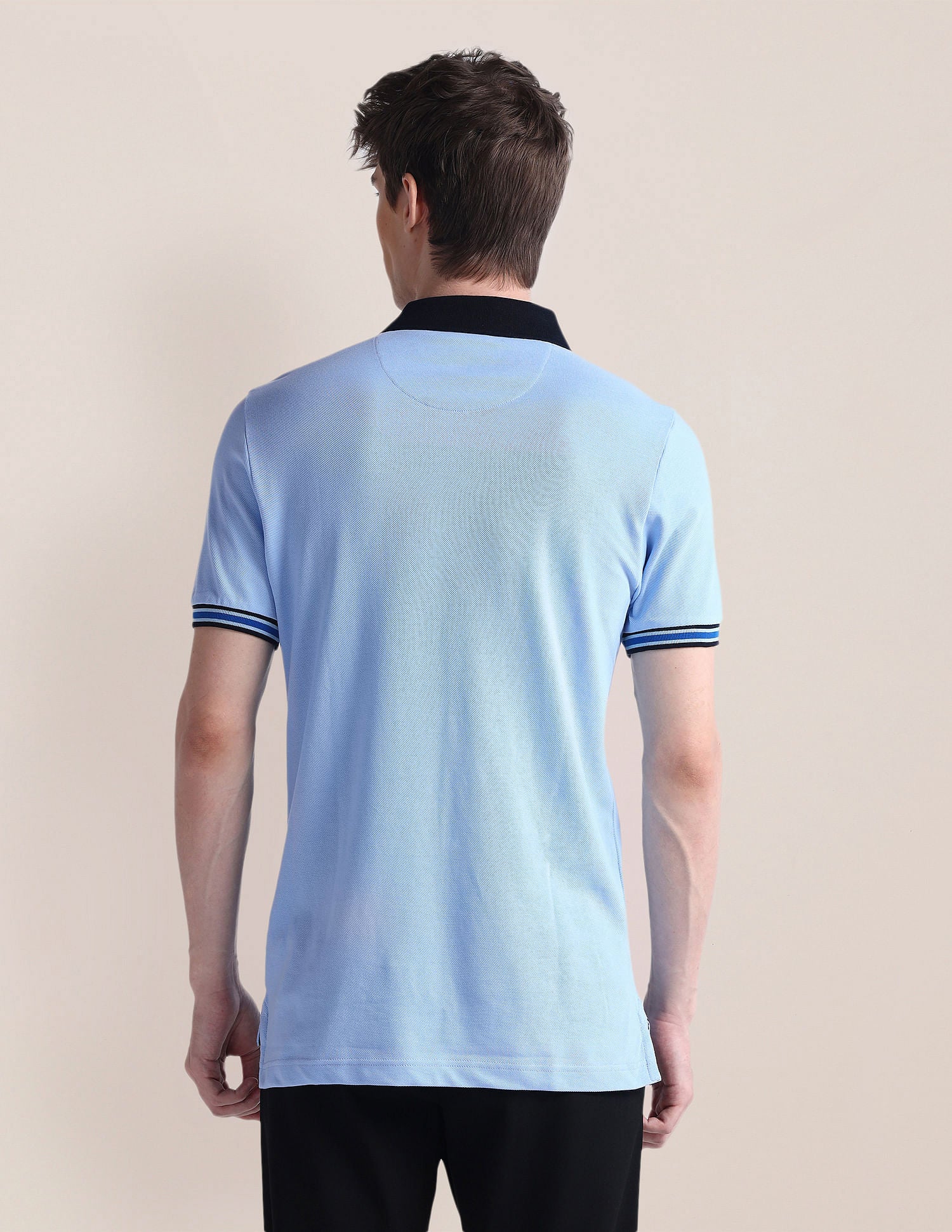 Solid Short Sleeve Polo Shirt - Image 5