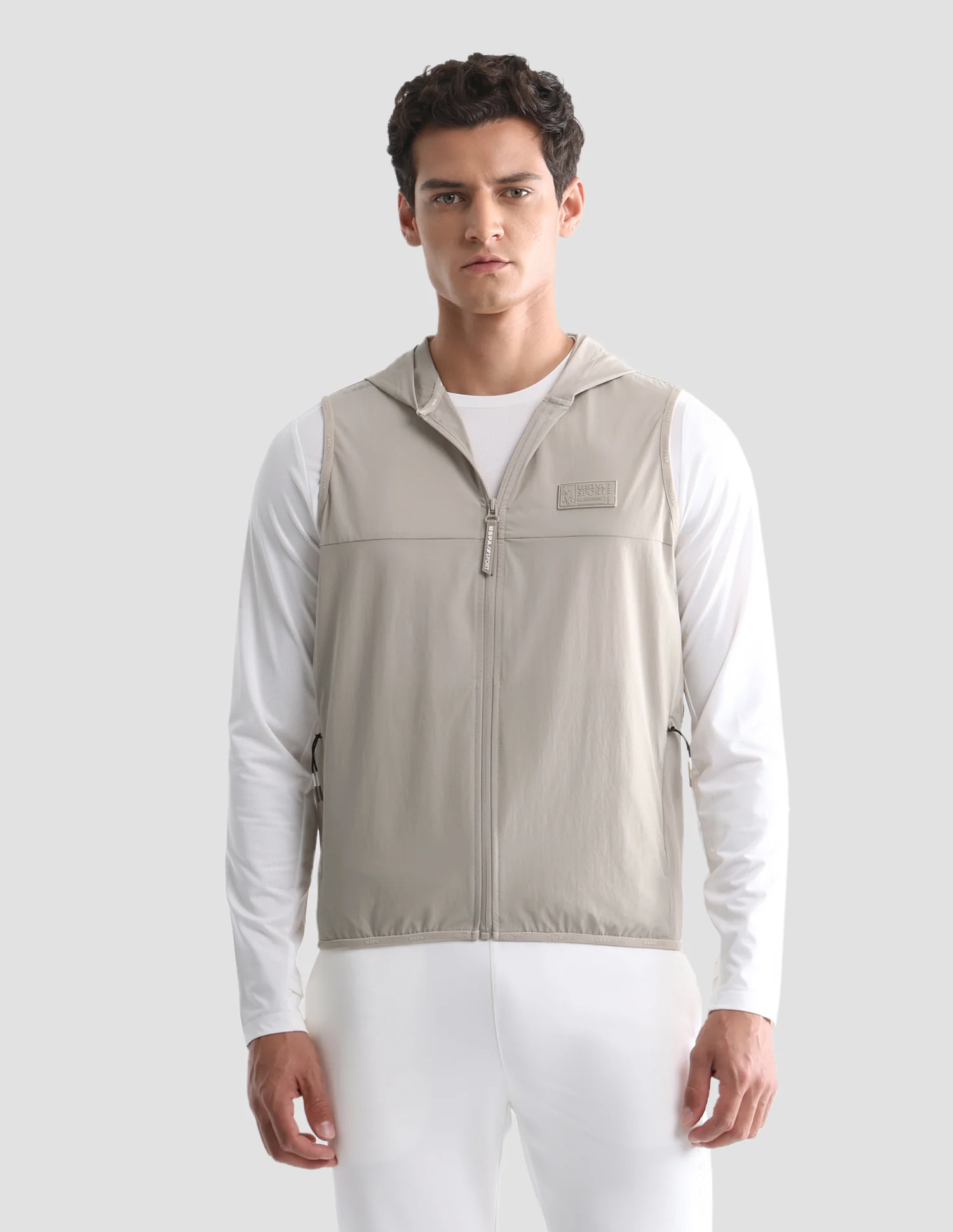 Solid Sleeveless Active Jacket - Image 6