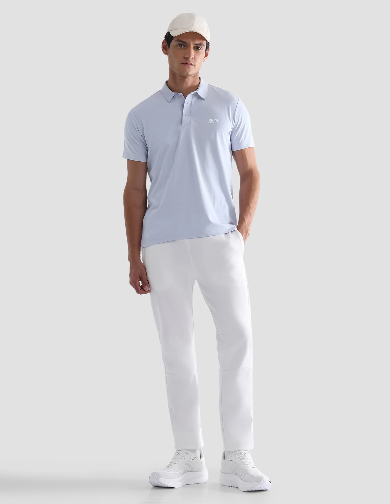 Solid Slim Fit Active Polo Shirt - Image 3