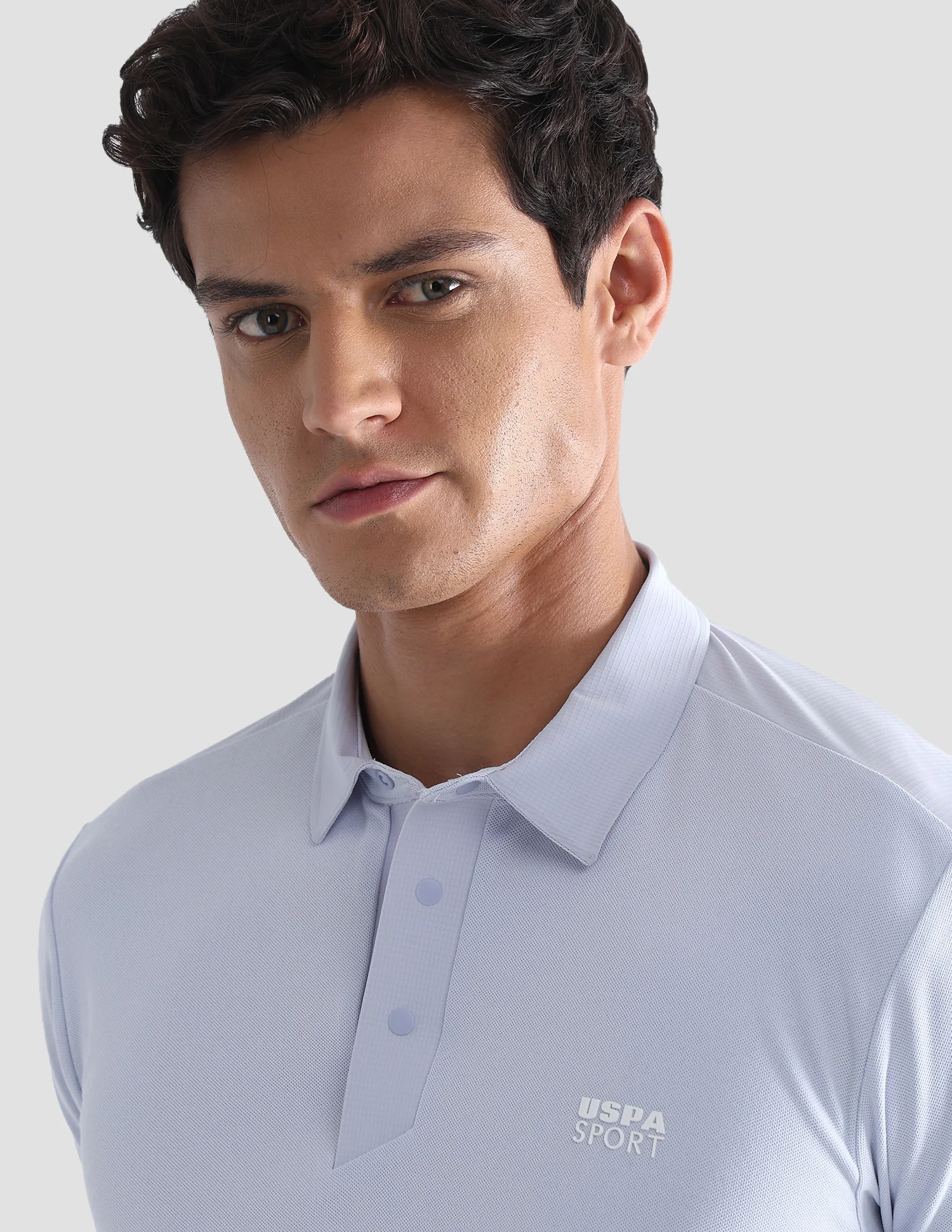 Solid Slim Fit Active Polo Shirt - Image 7