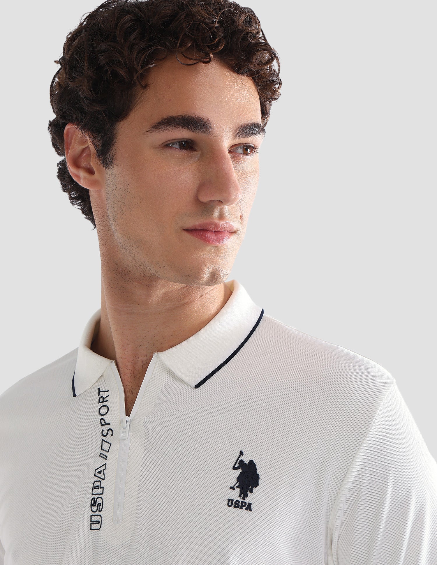 Solid Slim Fit Active Polo Shirt - Image 7