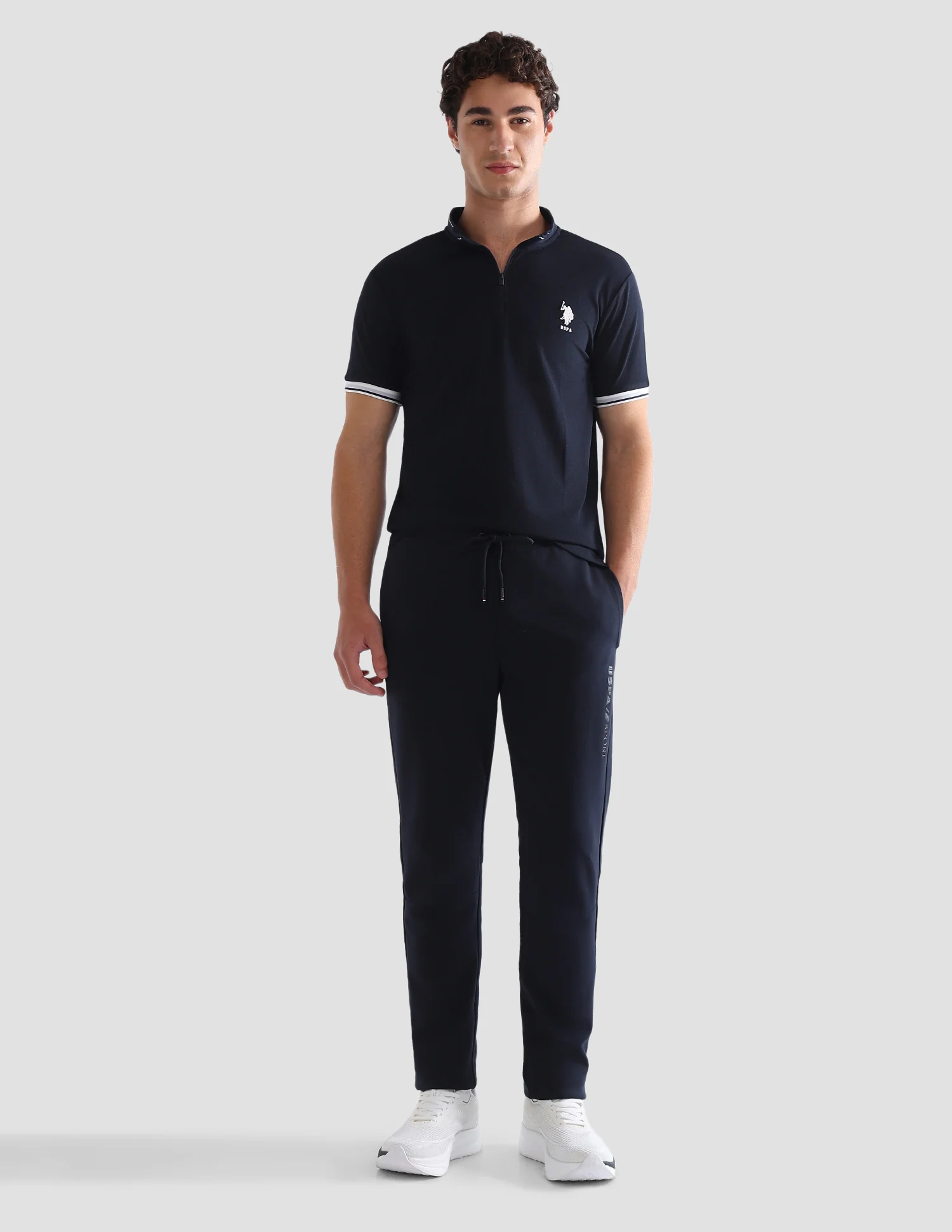 Solid Slim Fit Active Polo Shirt - Image 3