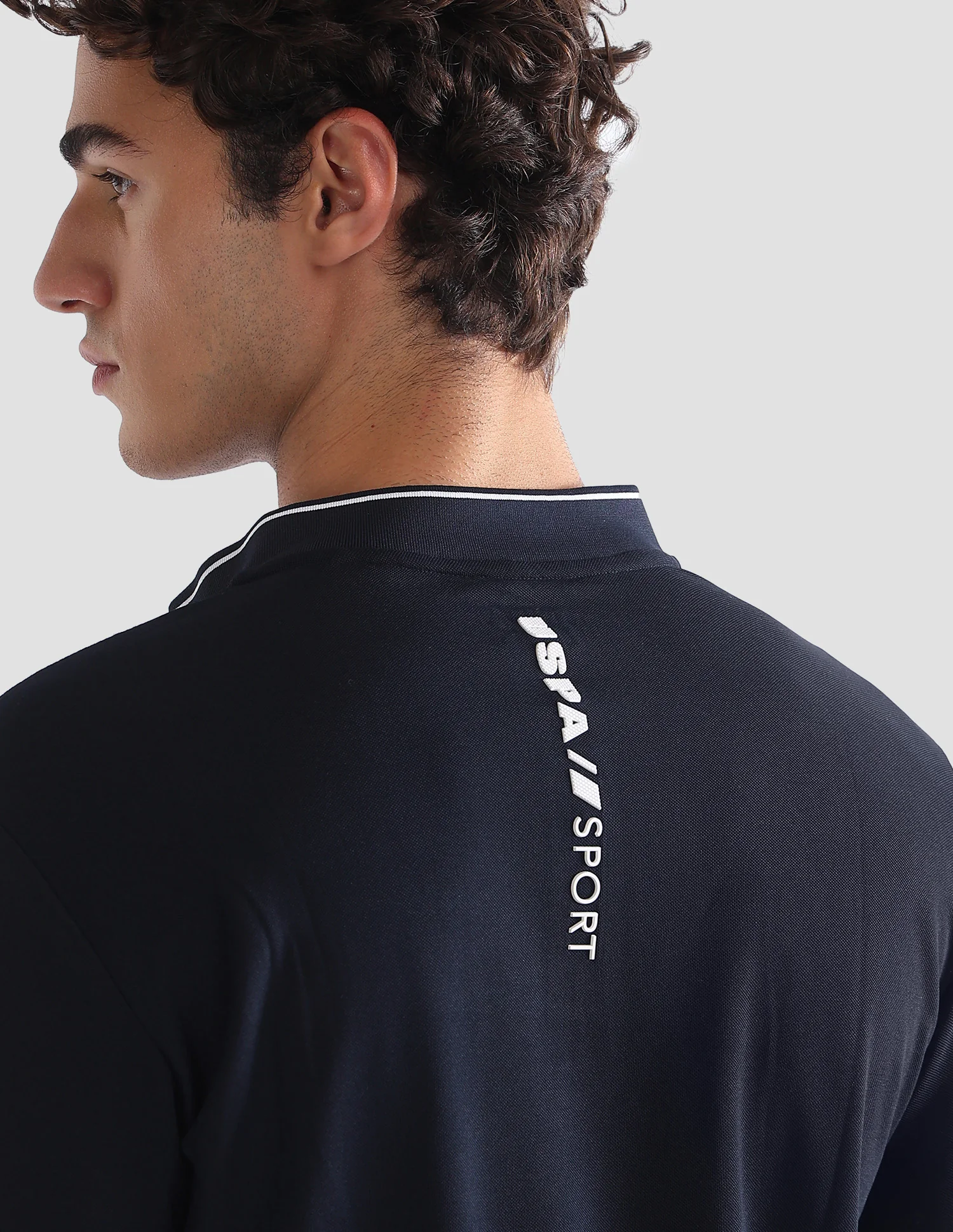 Solid Slim Fit Active Polo Shirt - Image 8
