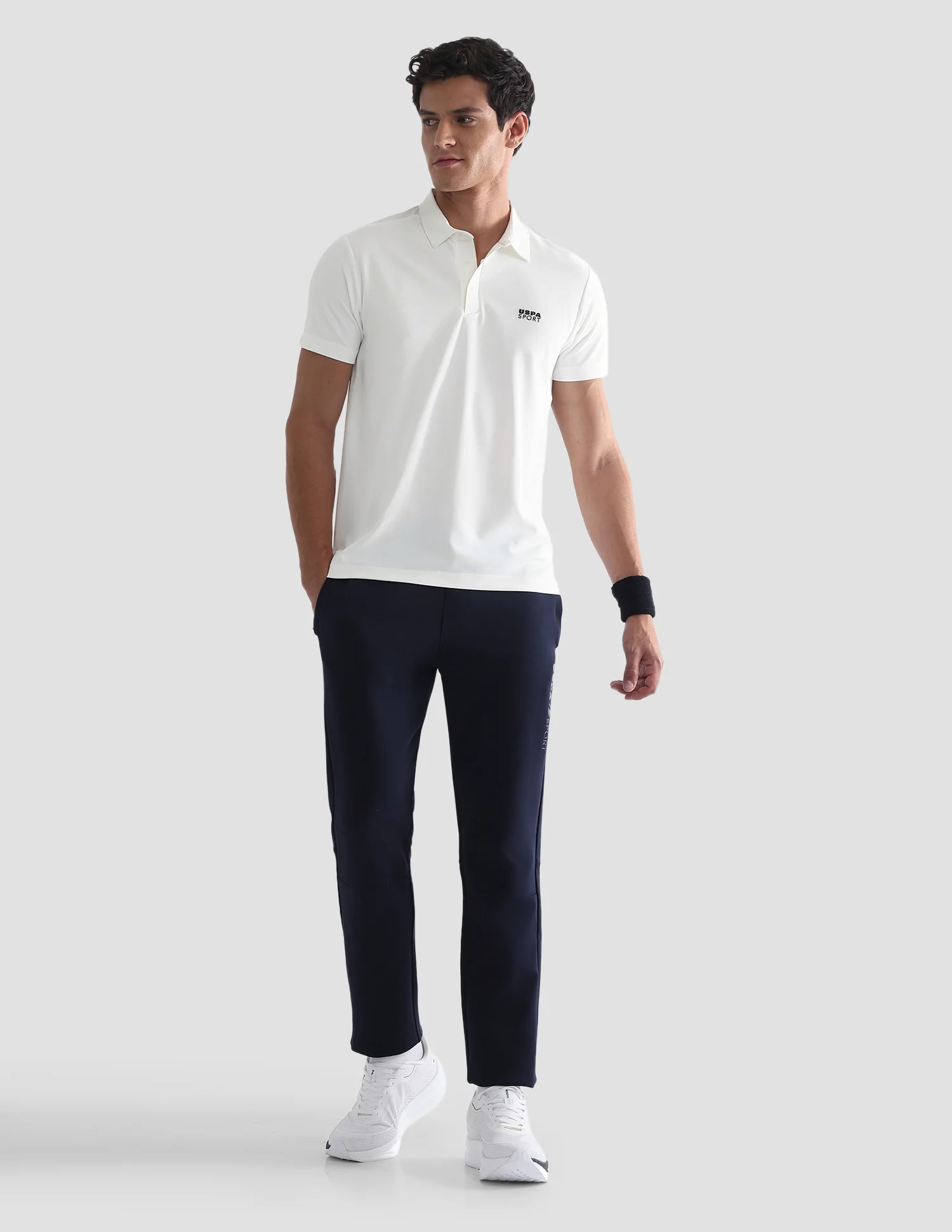 Solid Slim Fit Active Polo Shirt - Image 3