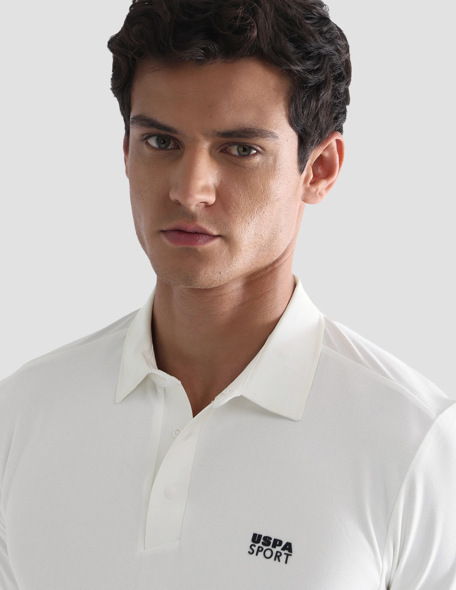 Solid Slim Fit Active Polo Shirt - Image 7