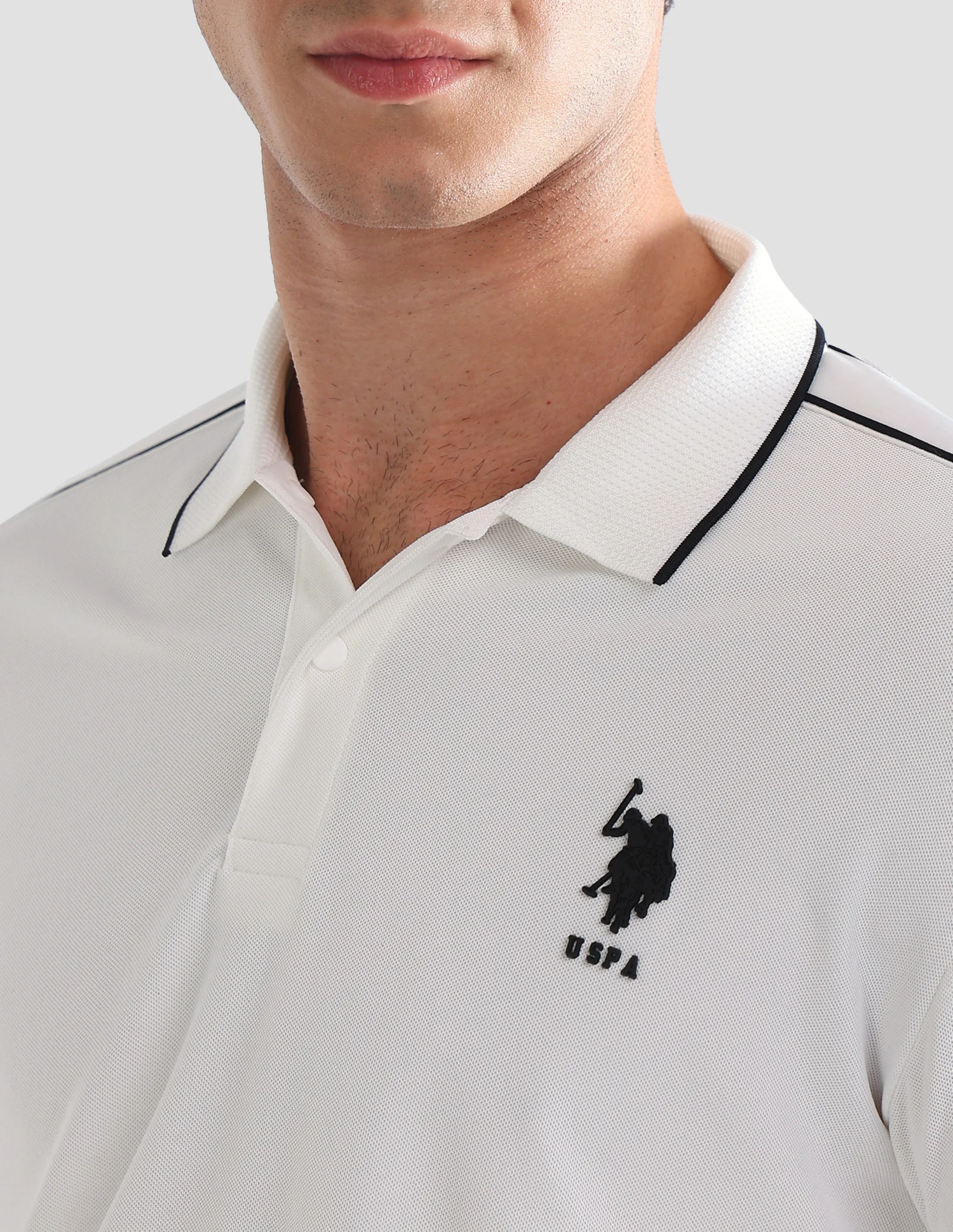Solid Slim Fit Active Polo Shirt - Image 7