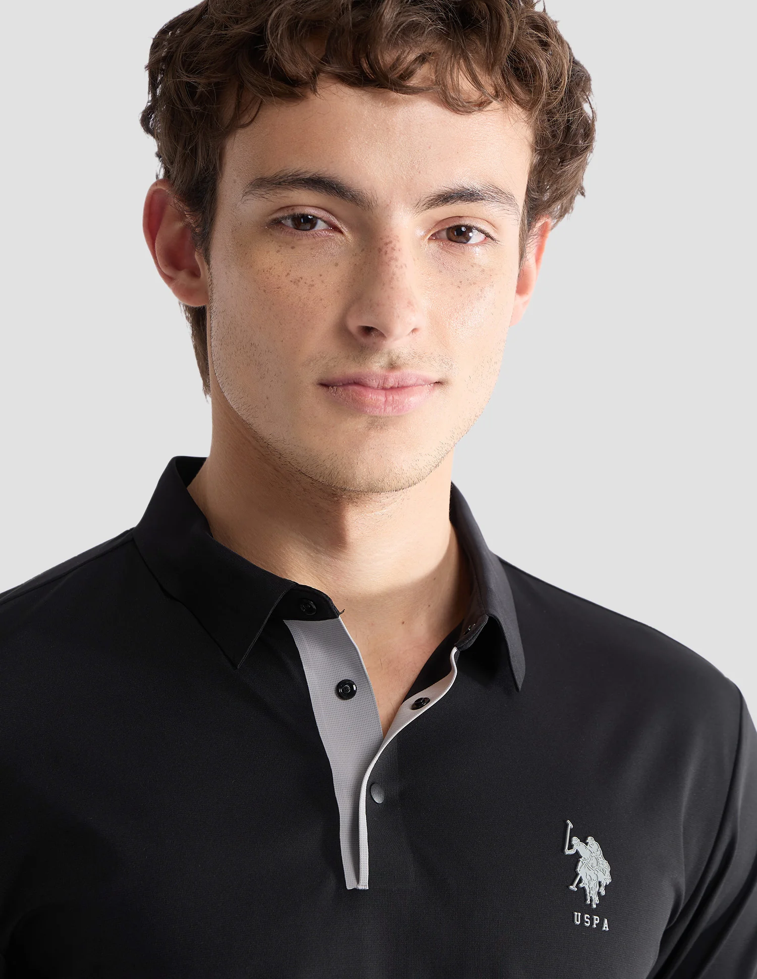 Solid Slim Fit Active Polo Shirt - Image 7