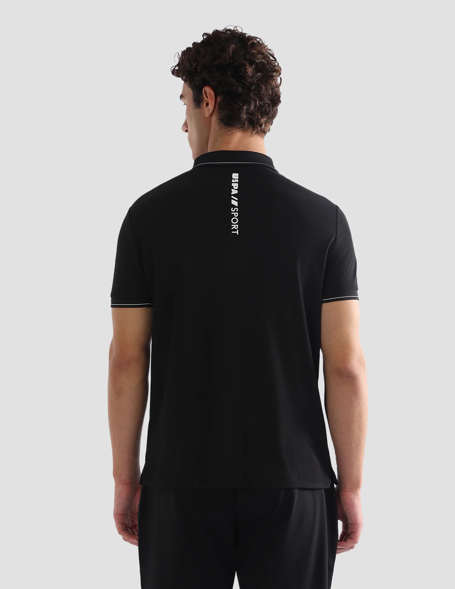 Solid Slim Fit Active Polo Shirt - Image 5
