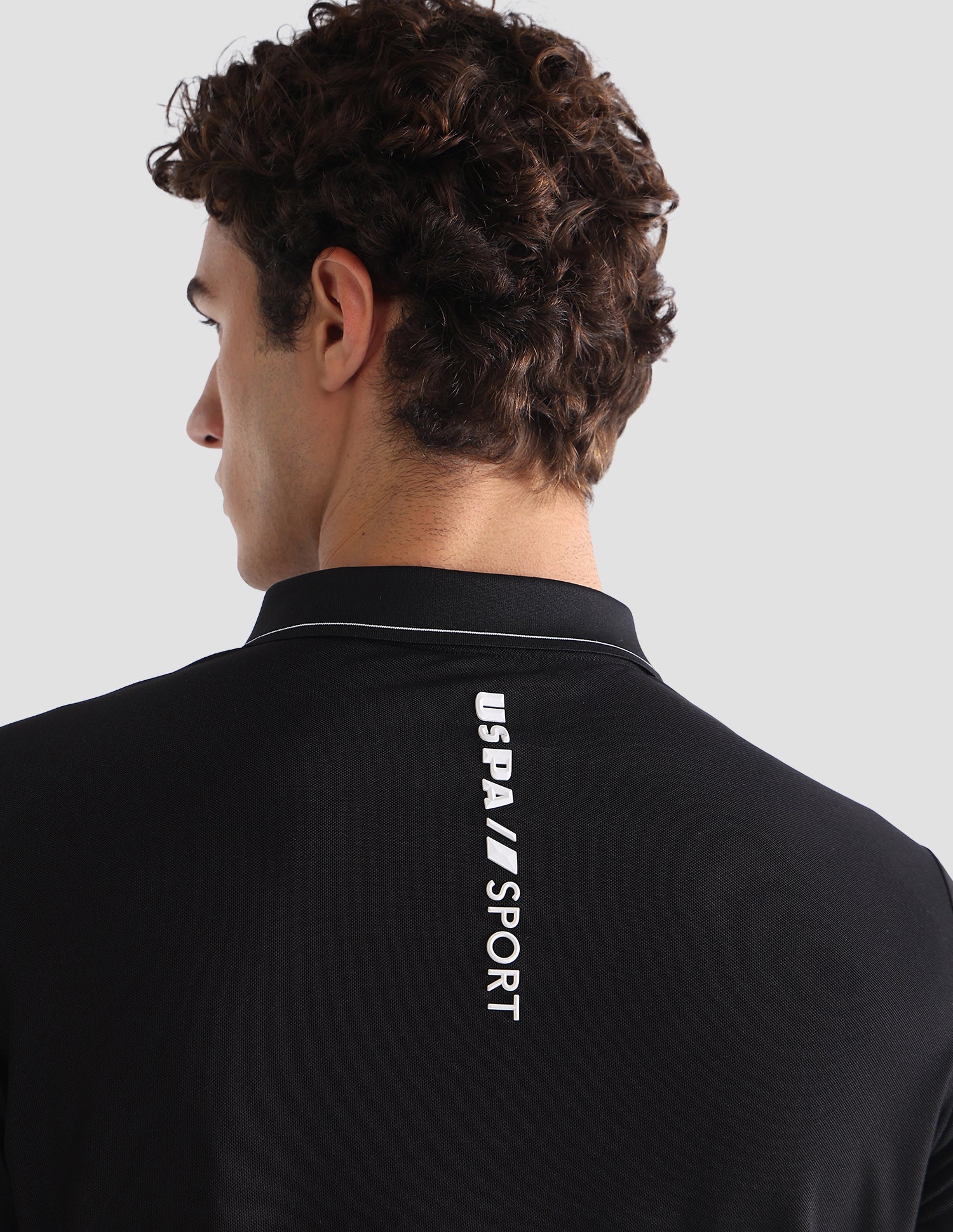 Solid Slim Fit Active Polo Shirt - Image 8