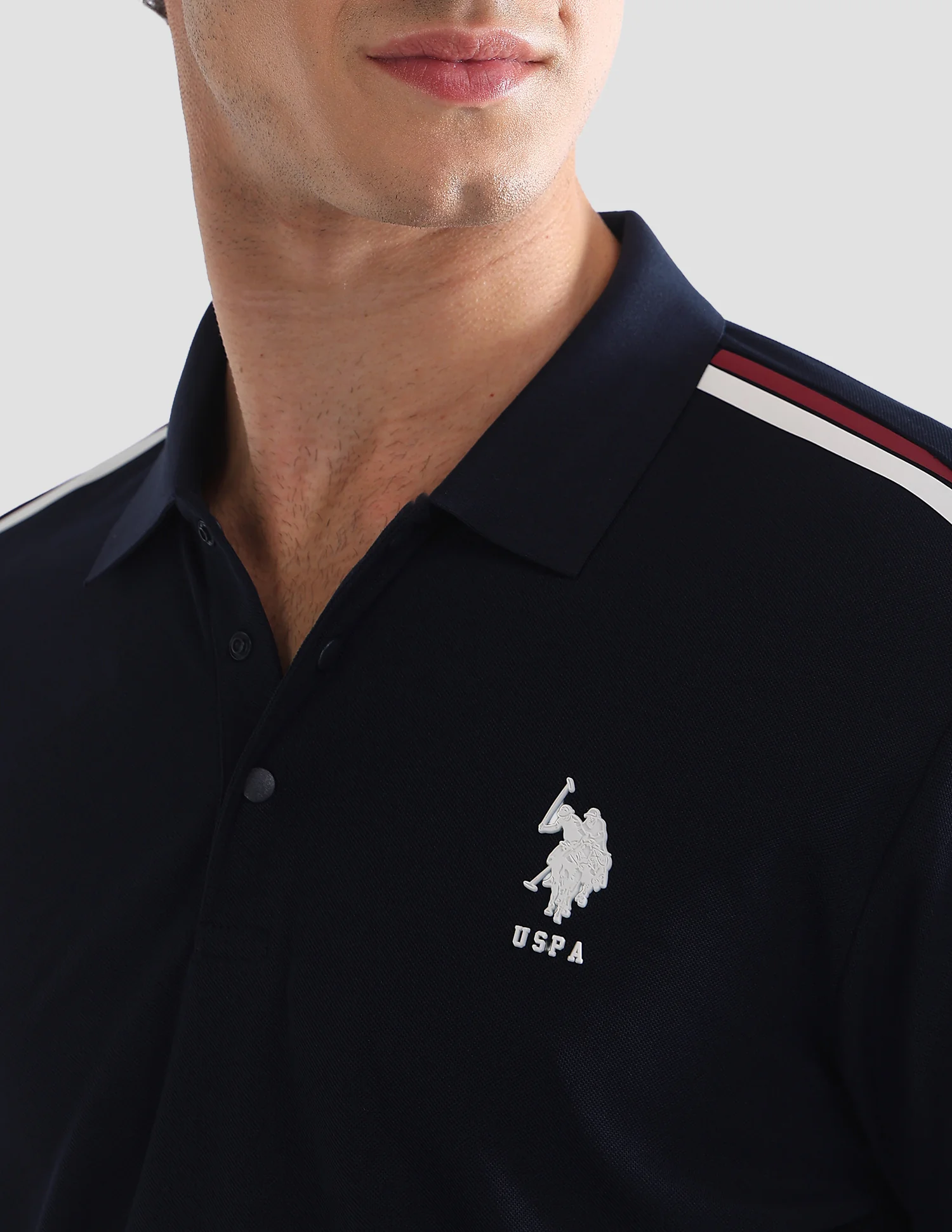 Solid Slim Fit Active Polo Shirt - Image 7