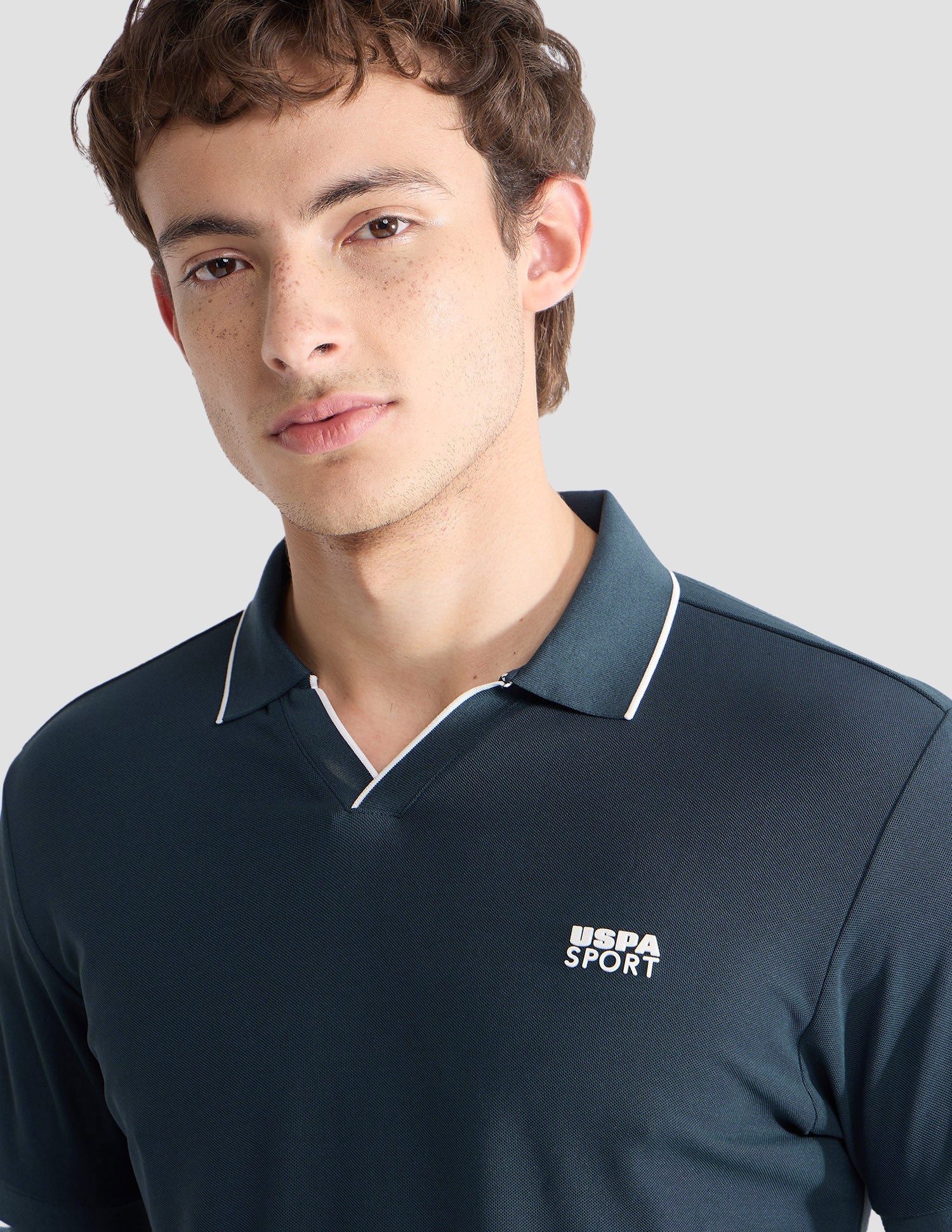 Solid Slim Fit Active Polo Shirt - Image 7