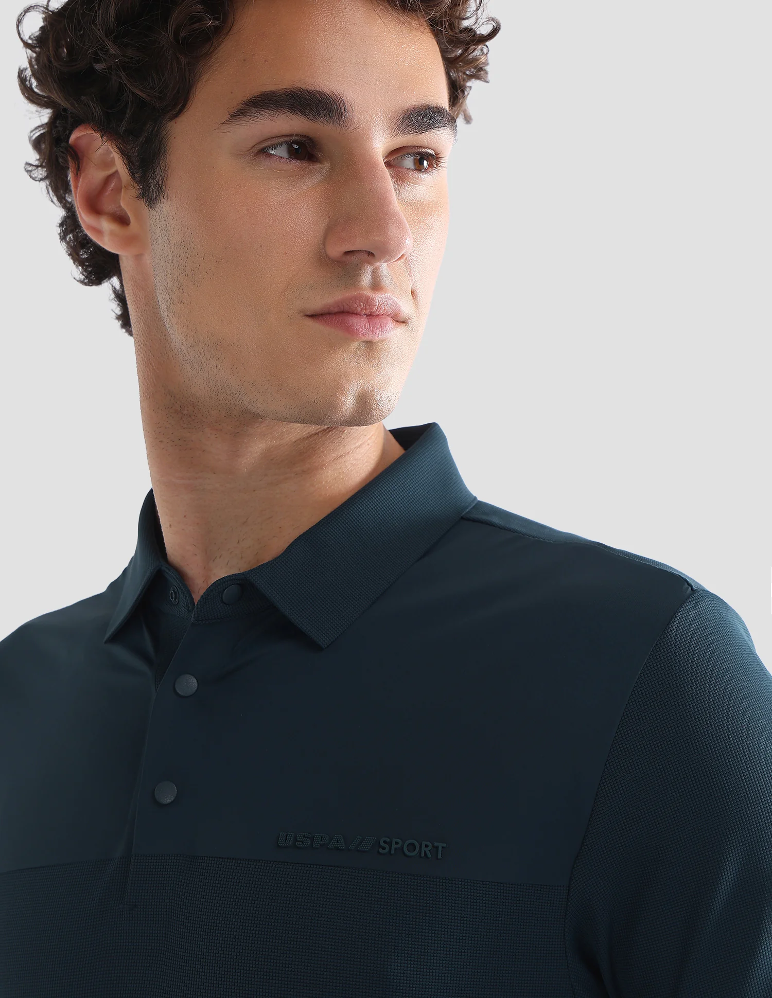 Solid Slim Fit Active Polo Shirt - Image 7