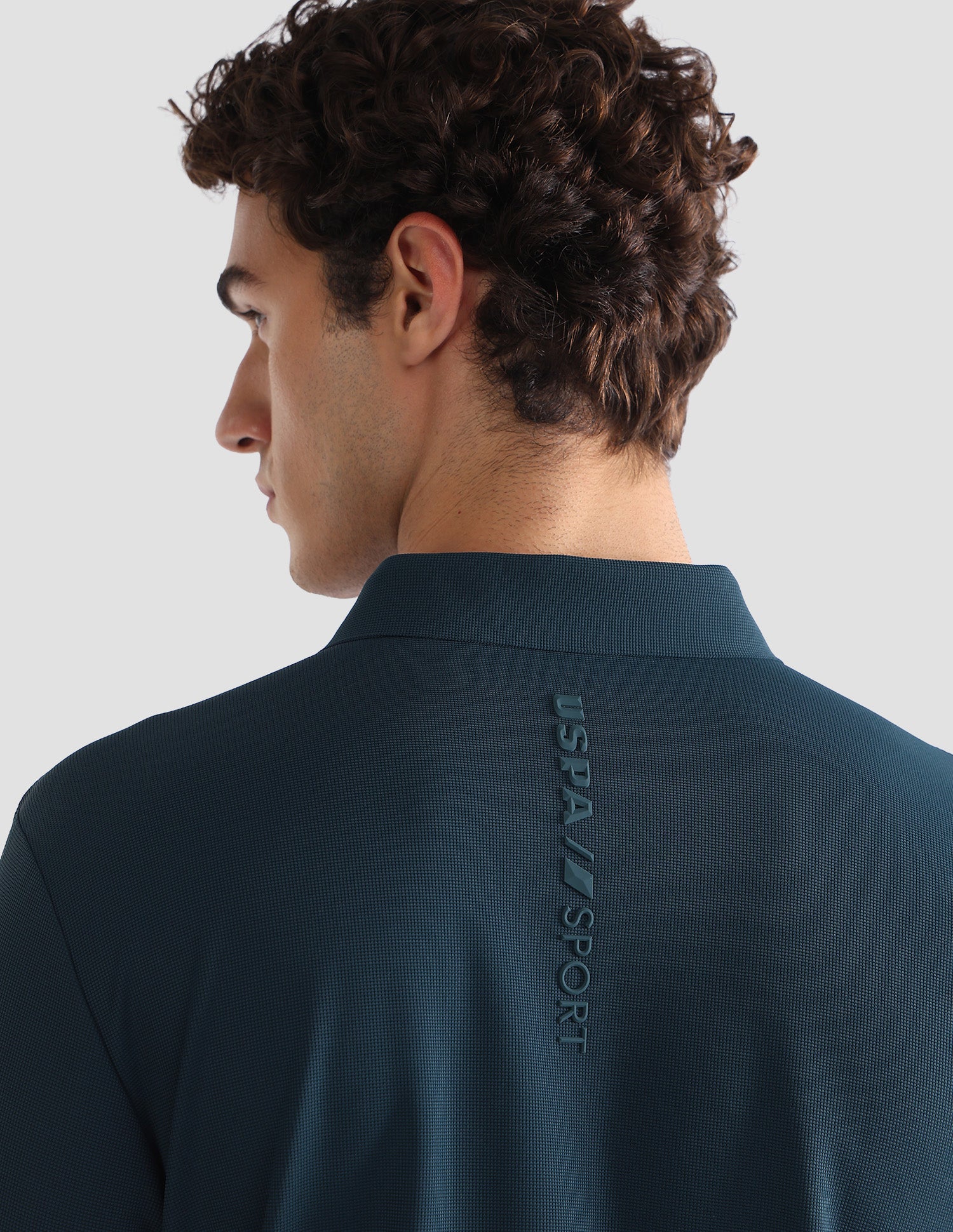 Solid Slim Fit Active Polo Shirt - Image 8