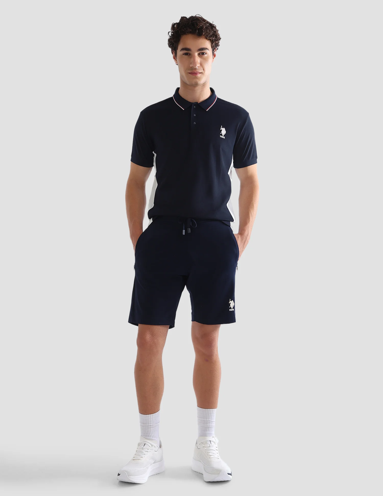 Solid Slim Fit Active Polo Shirt - Image 3
